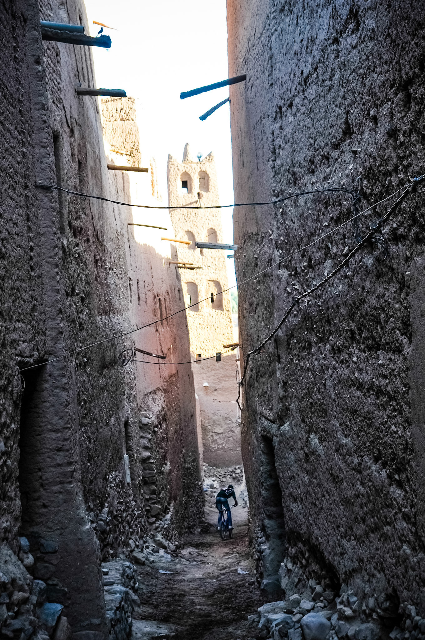 De plaats Zagora, van hieruit vertrekken we richtin de Sahara, Marokko 2013