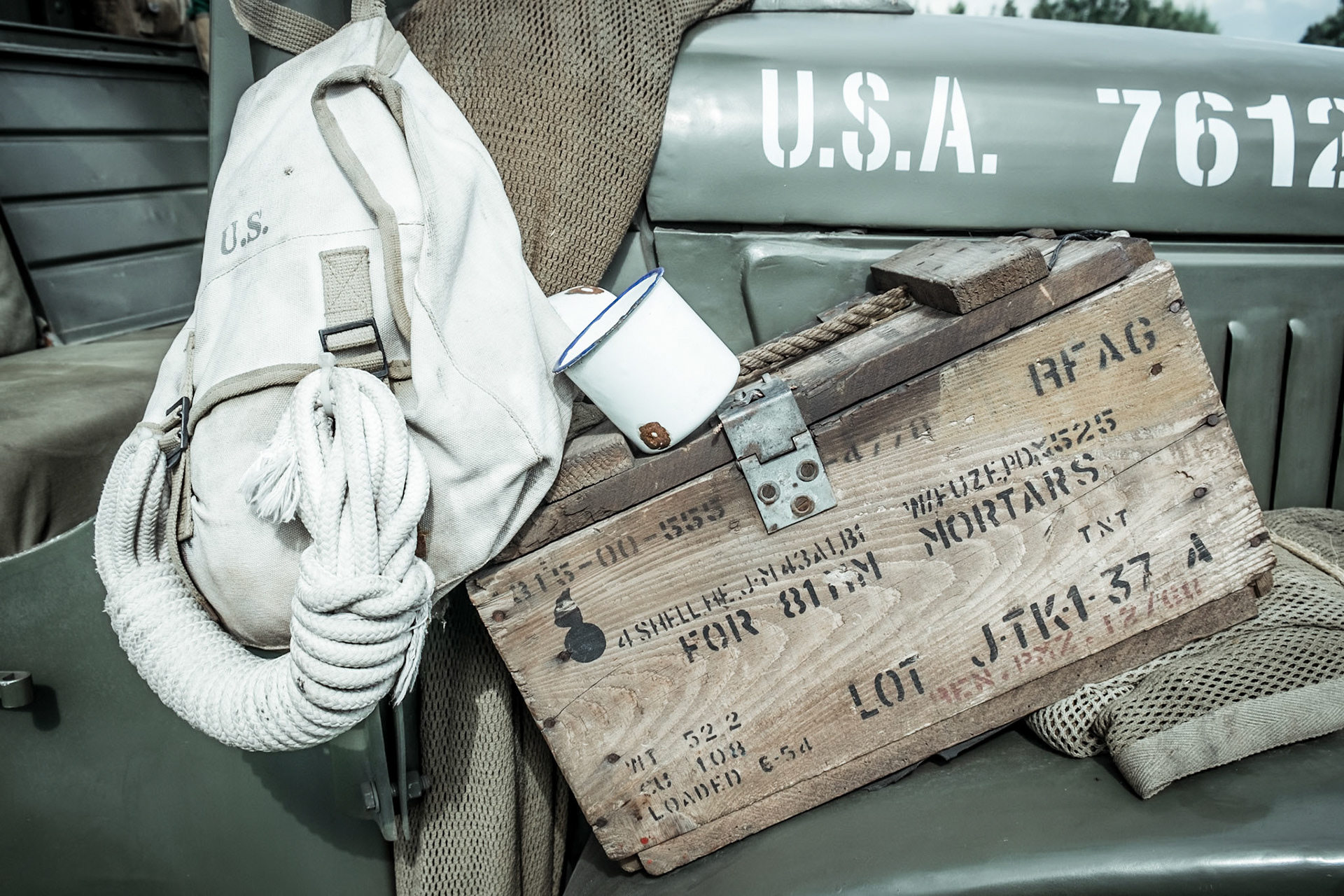Opbouw van het leger kamp tijdens Liberation day 80 jaar Rijckholt, 13 september 2024