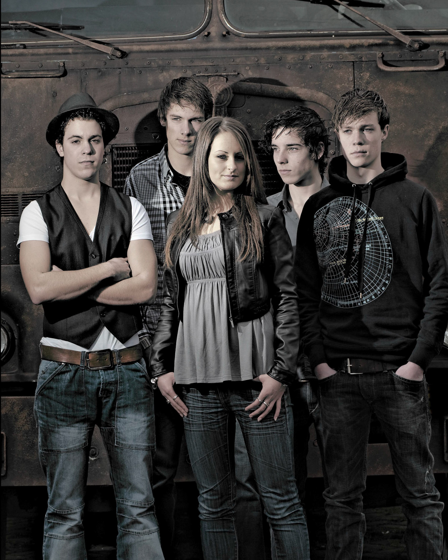 Double Mess, Fotoshoot voor Popsport project, Raamdonksveer, 21-3-2010.