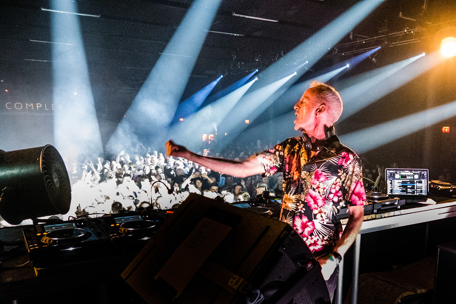Fatboy Slim performing at COMPLEX Maastricht, 15-4-2017