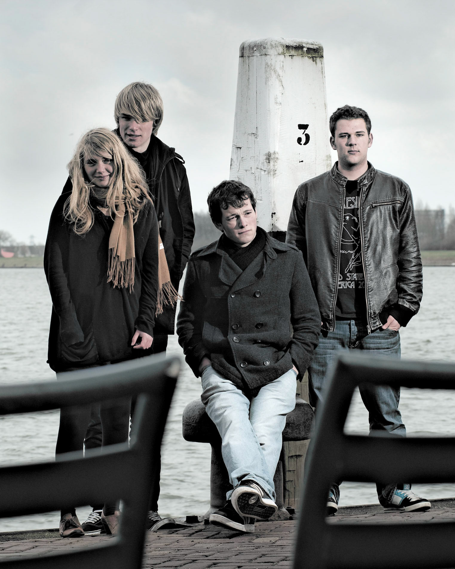 Daar, fotoshoot voor Popsport project, Dordrecht, 21-3-2010