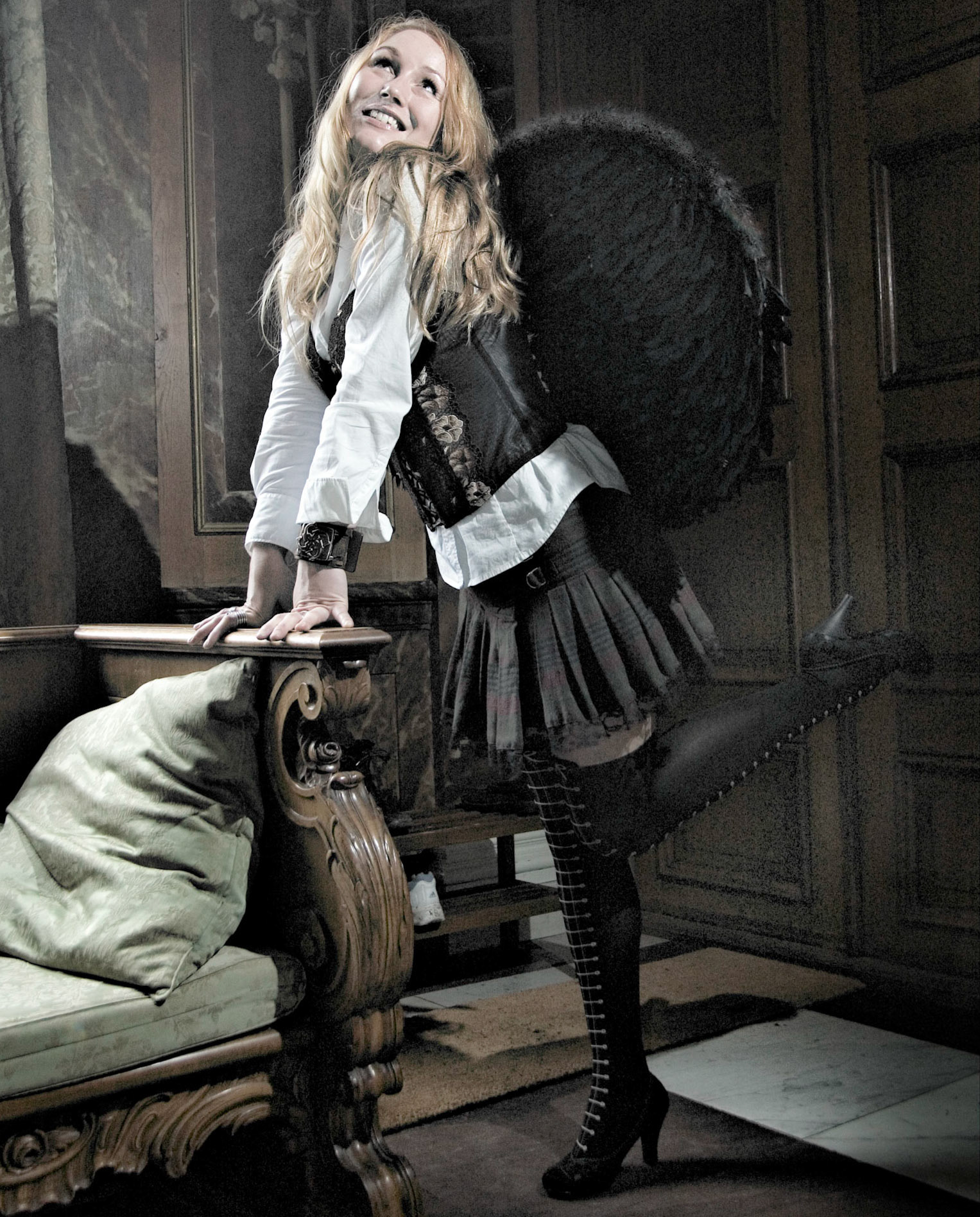 Sandra van V-Male tijdens fotoshoot in Doetinchem 3-9-2006