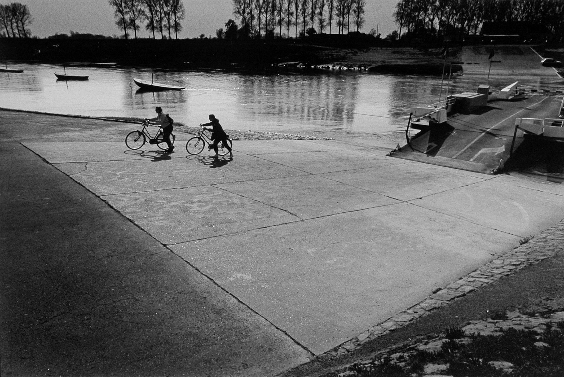 Veerpont over de maas bij Meeswijk, 2002