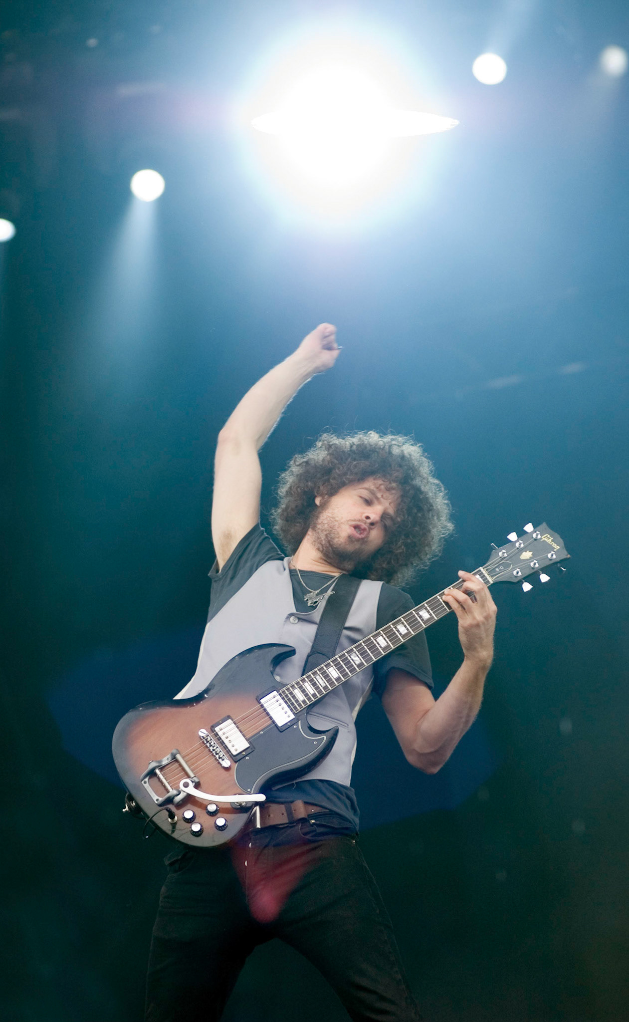 Wolfmother tijdens het Pinkpopfestival, Landgraaf 28-05-2007