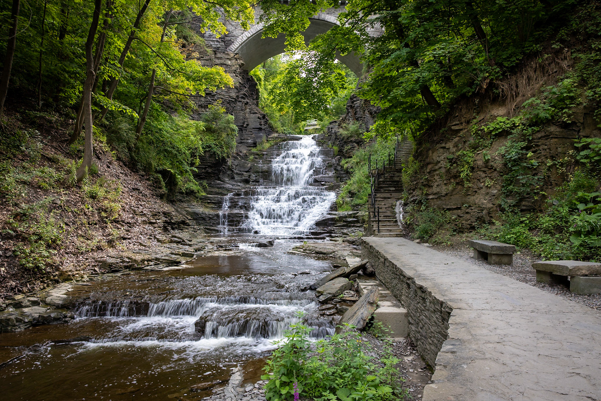 Cascadilla Falls, Cascadilla Gorge, Ithaca, NY