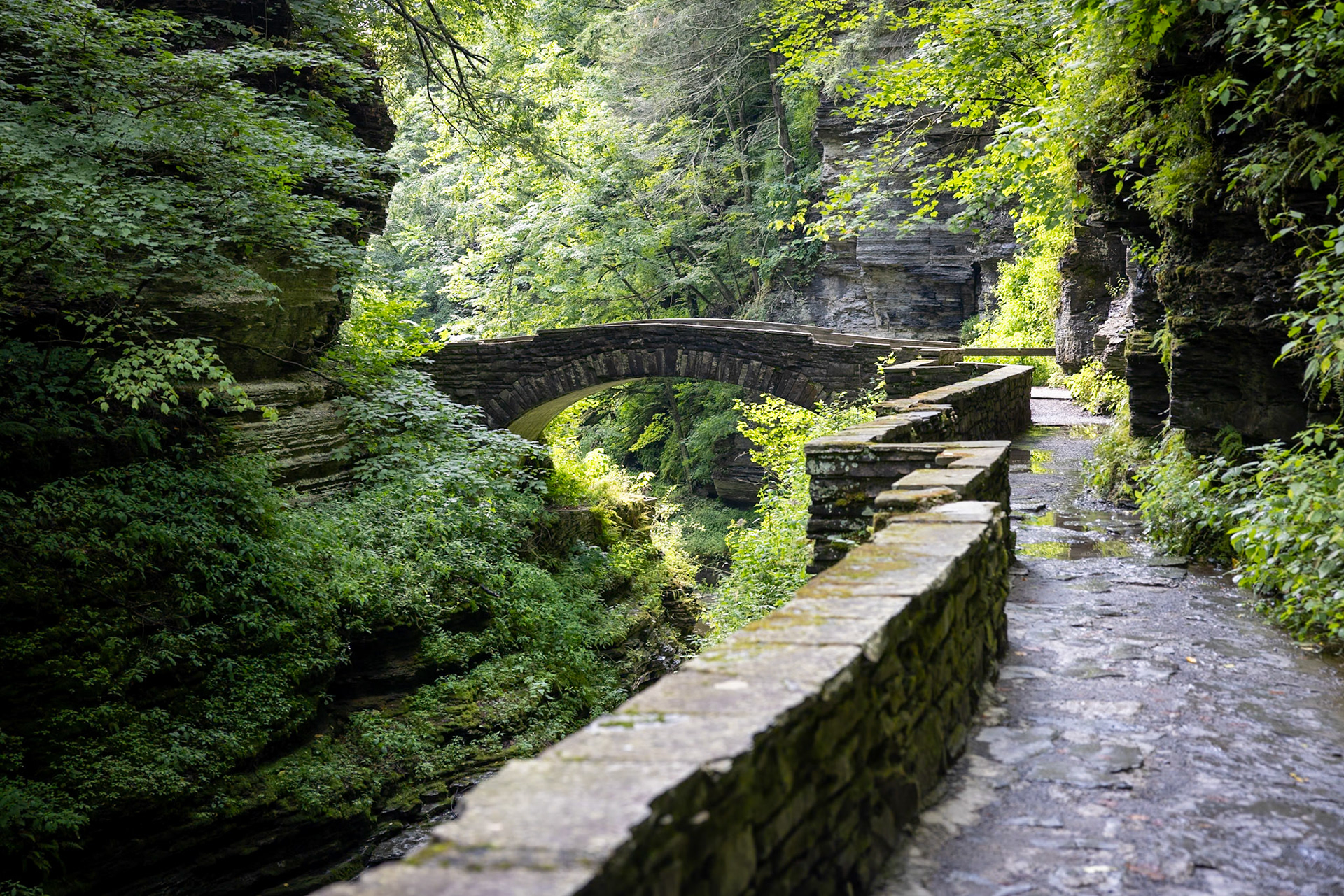 Arch Bridge, Gorge Trail, Robert H. Treman State Park, Ithaca, NY