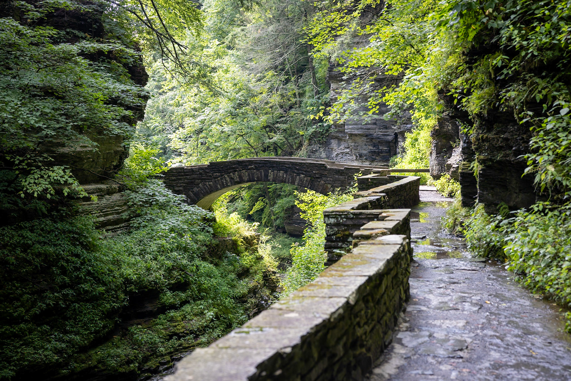 Arch Bridge, Gorge Trail, Robert H. Treman State Park, Ithaca, NY