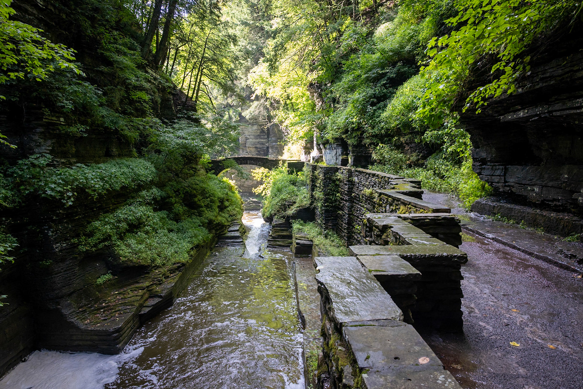 Arch Bridge, Gorge Trail, Robert H. Treman State Park, Ithaca, NY
