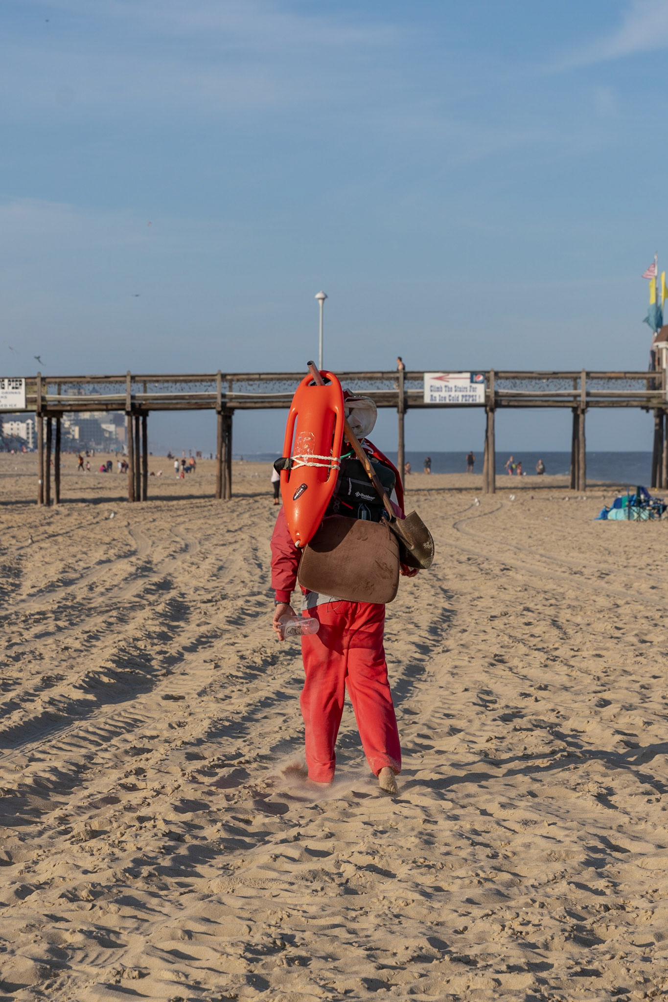 Lifeguard going home for the day (Ocean City, MD)