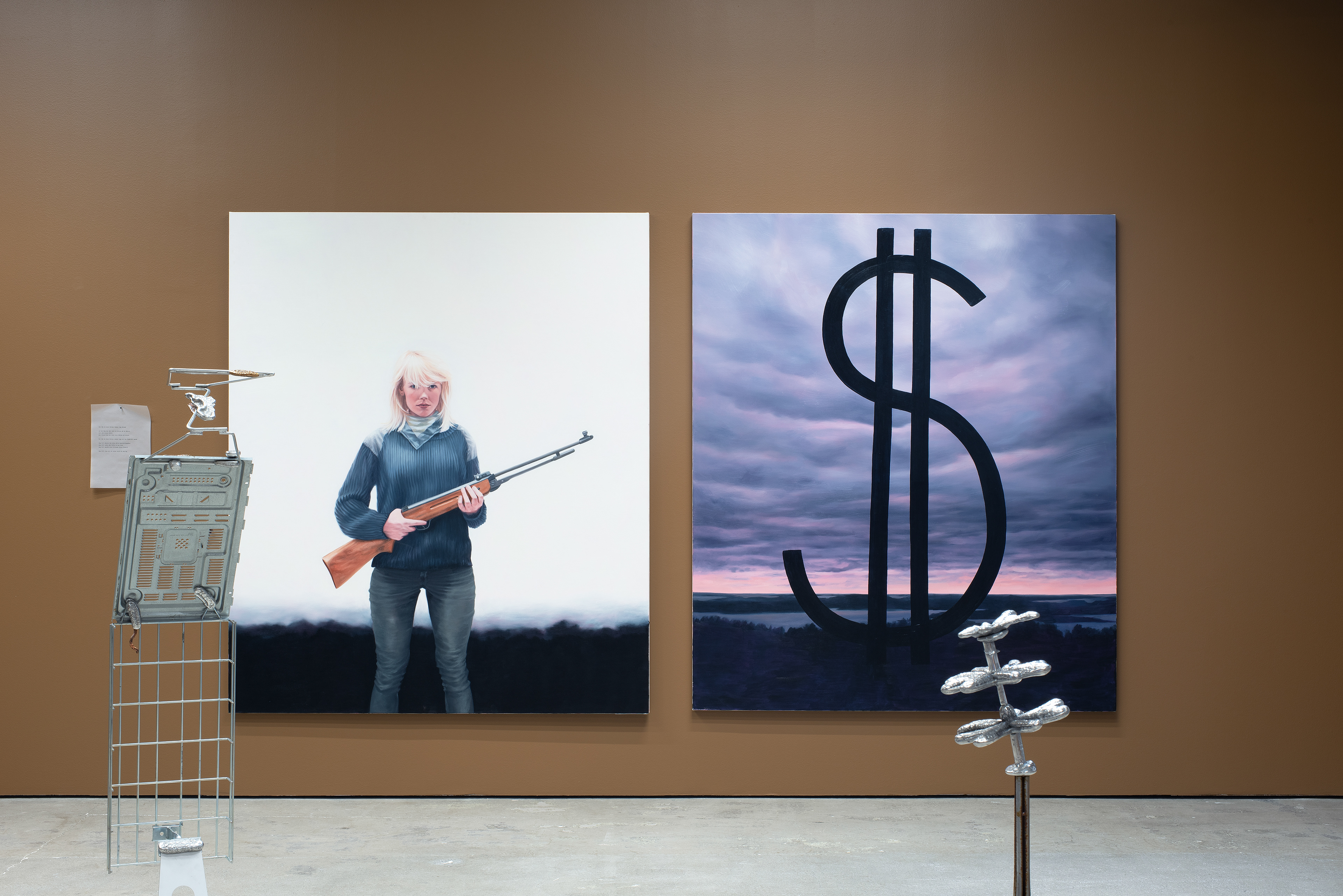 Installation view from groupshow Money or life at galleri Signal 2023