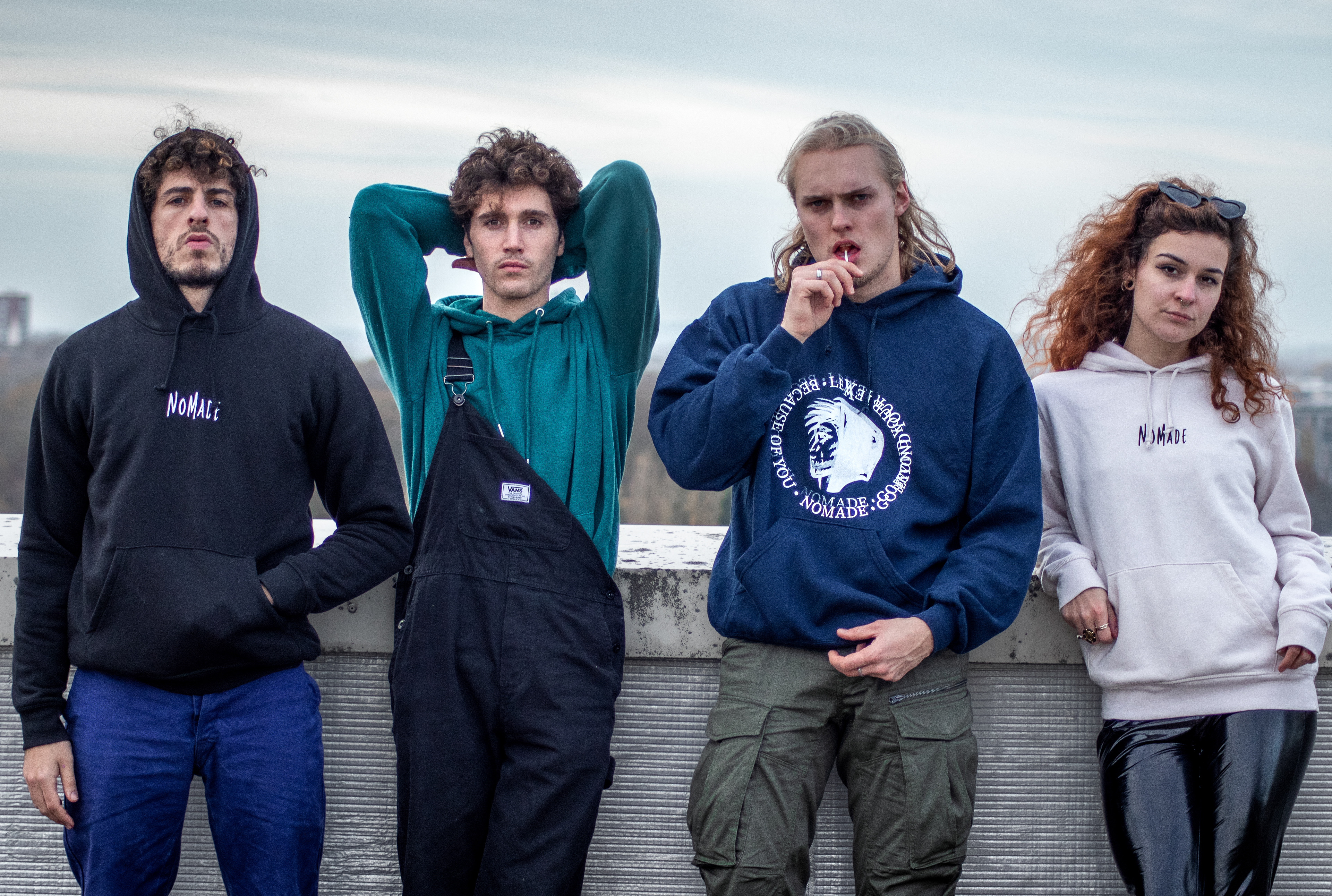 Shooting pour Nomade - Erwan, Mathilde, Edmond, Dorian