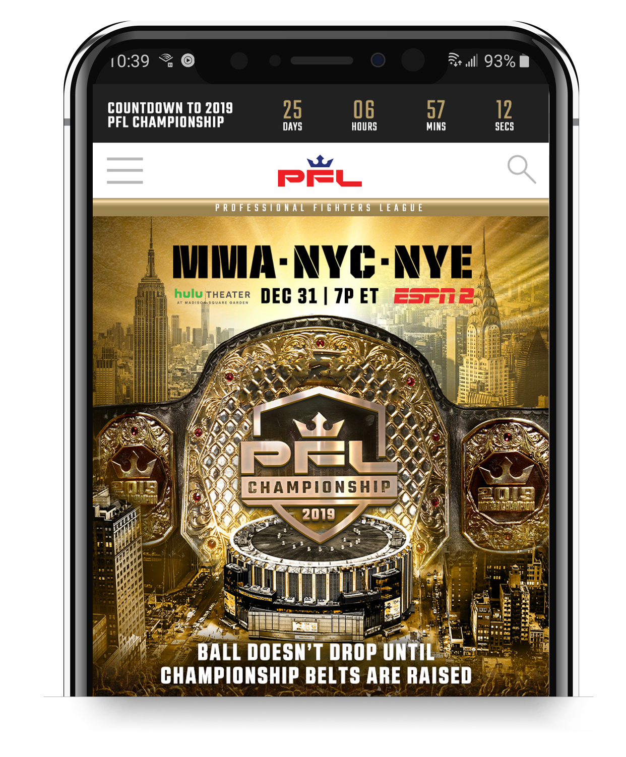 Mobile Website Homepage