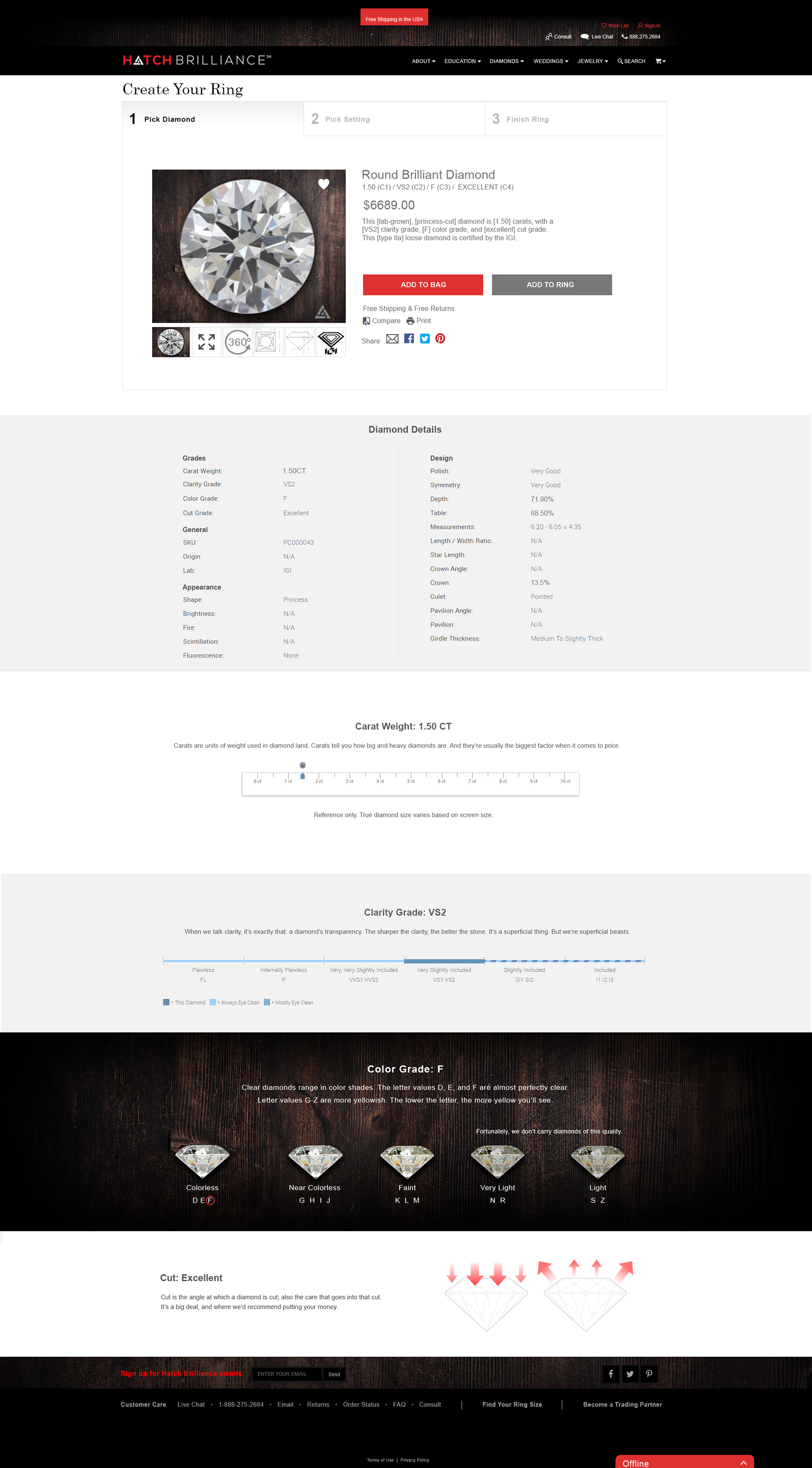Redesigned 'Choose Your Diamond' Customizer