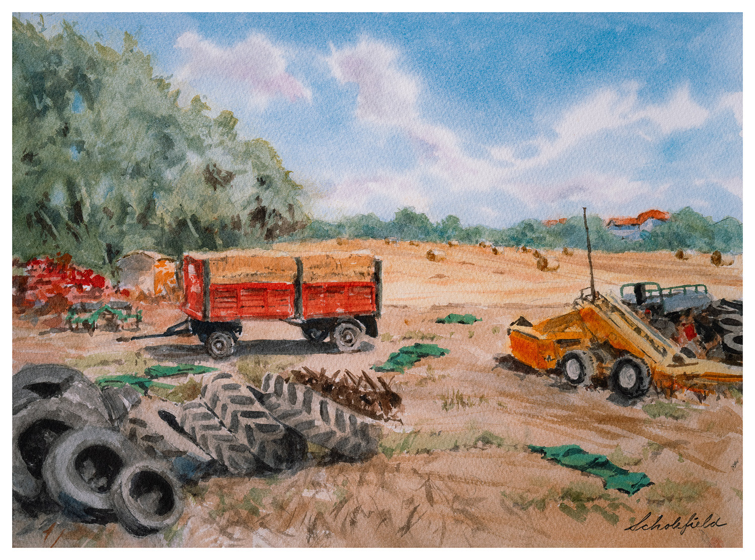 In the Fields of Ilium: After the Harvest • 11x15