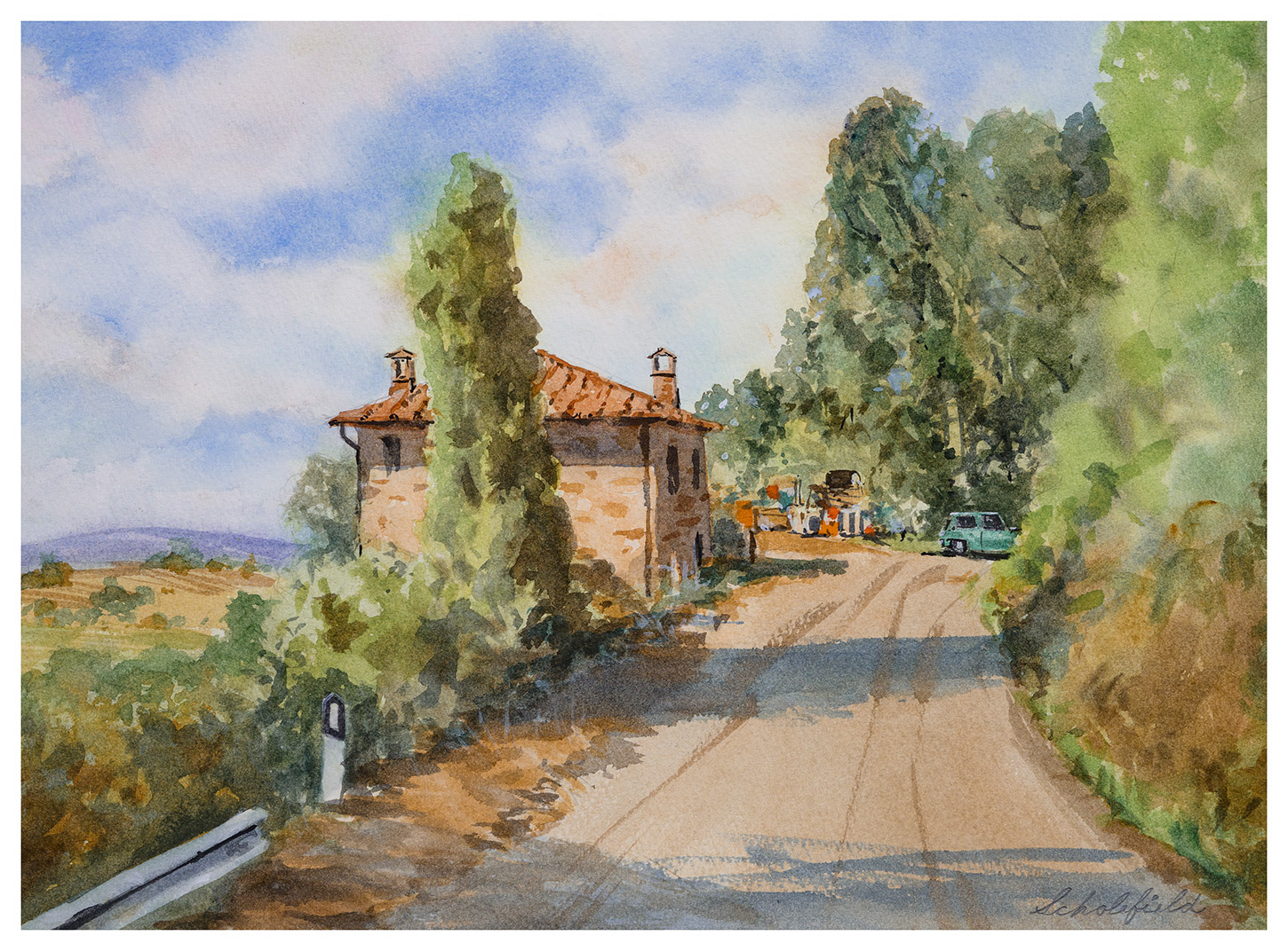 In the Hills of Assisi • 11x15-inches