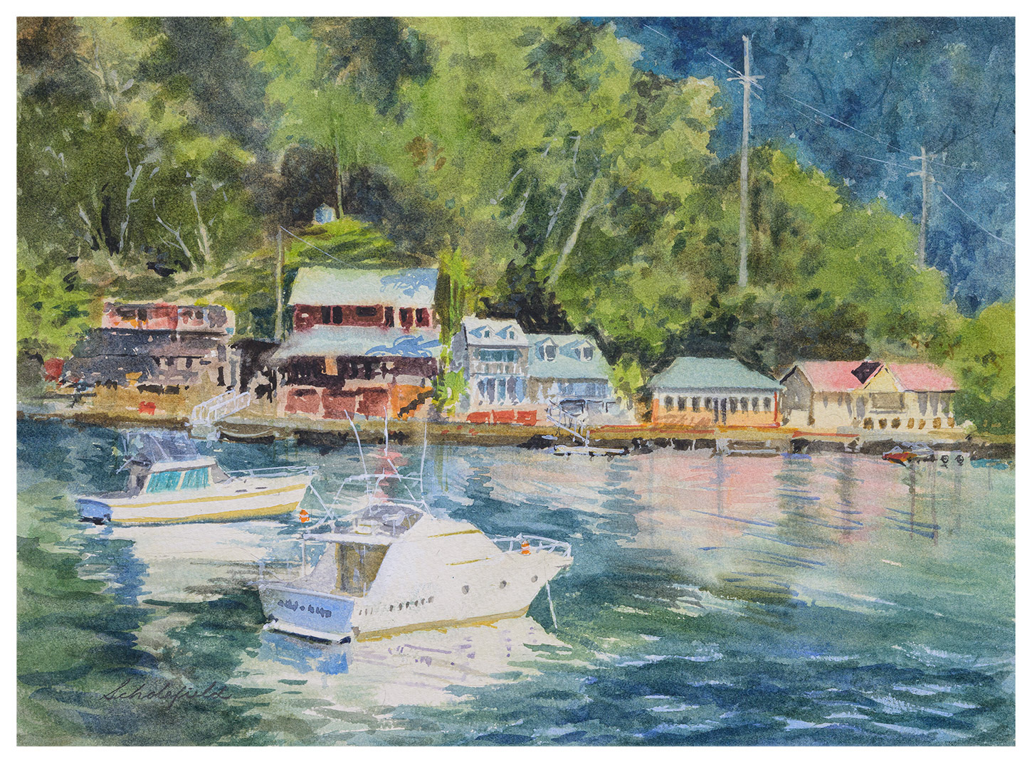 "Berowra Creek" 15x11-inches
