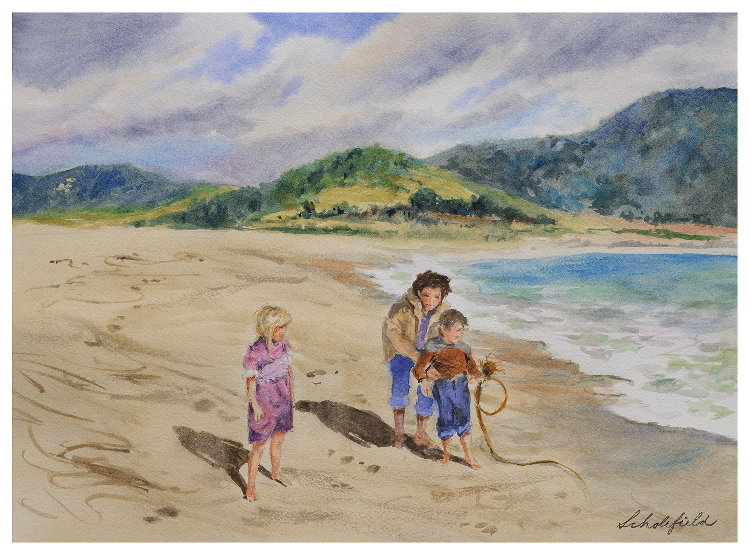 Carmel Lagoon Beach c.1953 • 11x15-inches