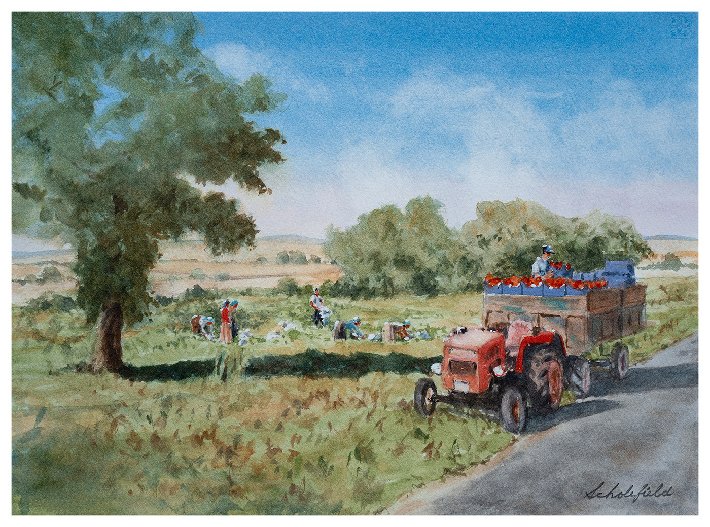 In the Fields of Ilium: To Market • 11x15