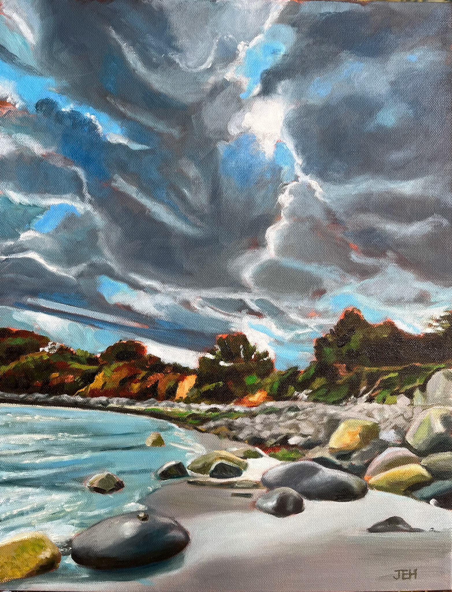 Sand Cove, 16x20, oil on canvas