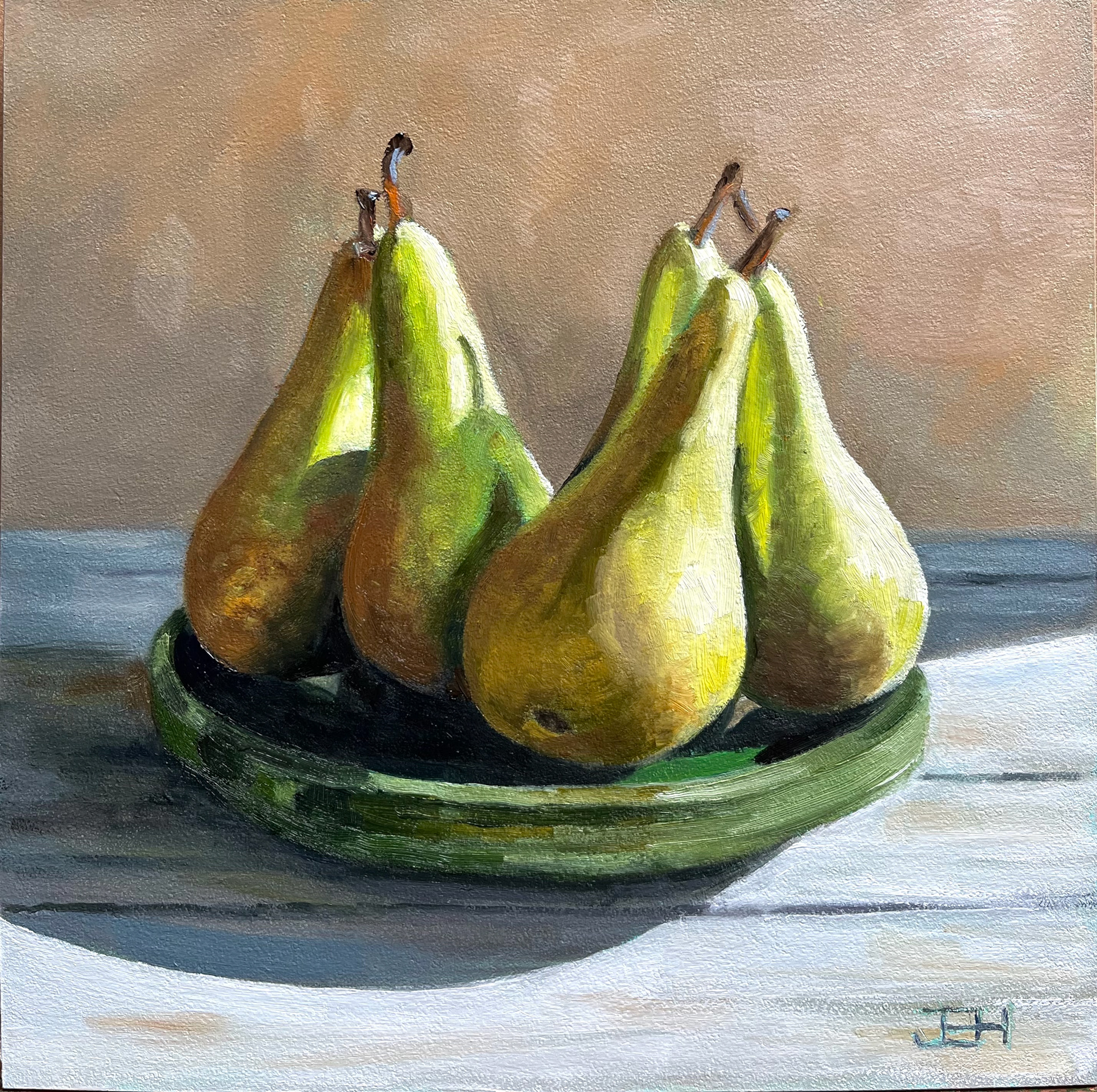 Morning Quintet, 8x8, oil on gessoboard