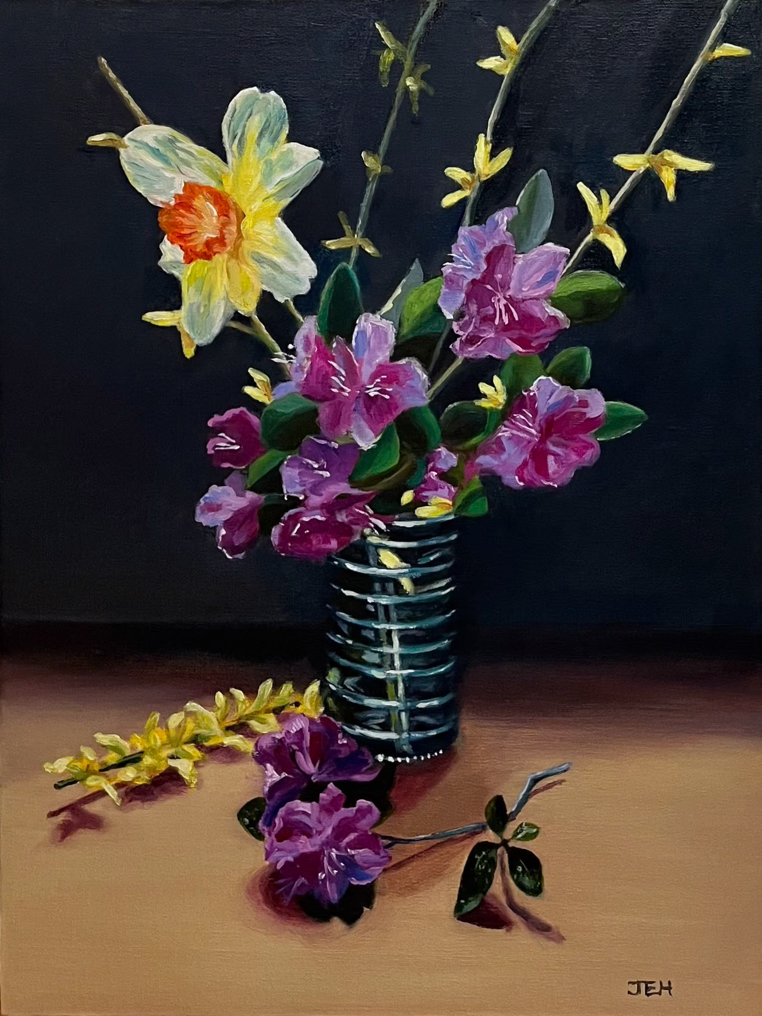 Daffodil, 12x16, oil on linen panel