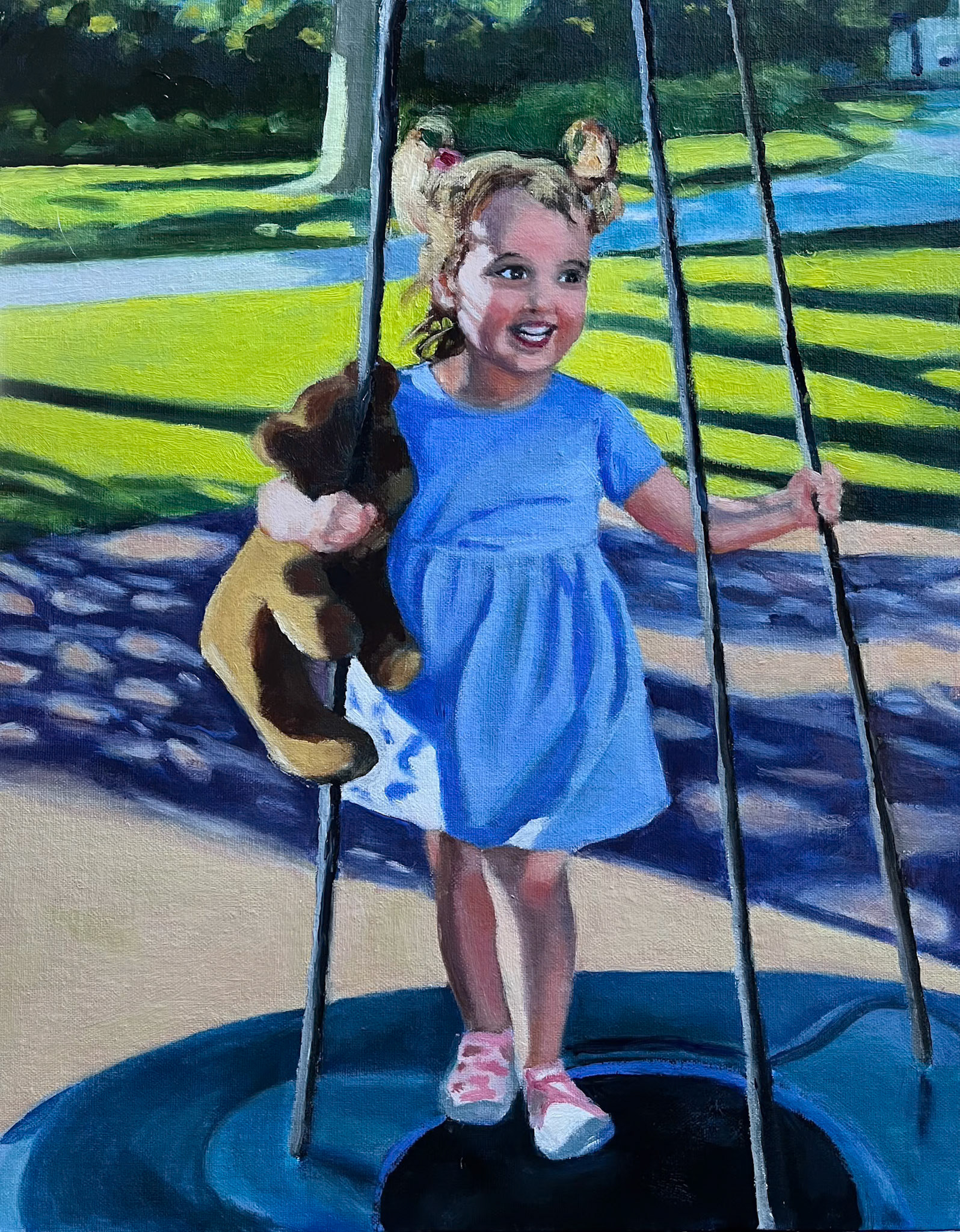 [SOLD] At the Park, 11x14, oil on linen panel