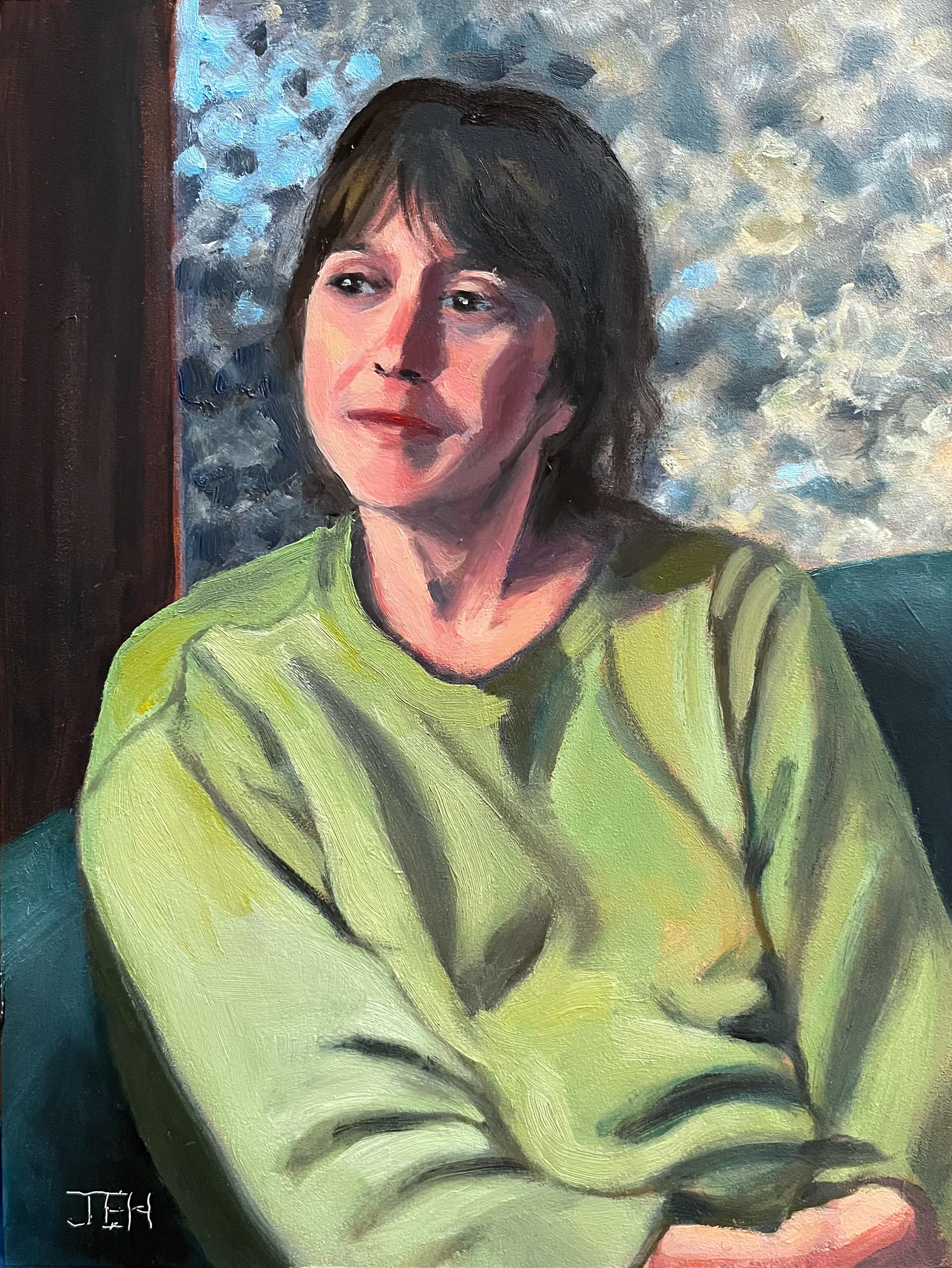Sarah, 6x9, oil on gesso board
