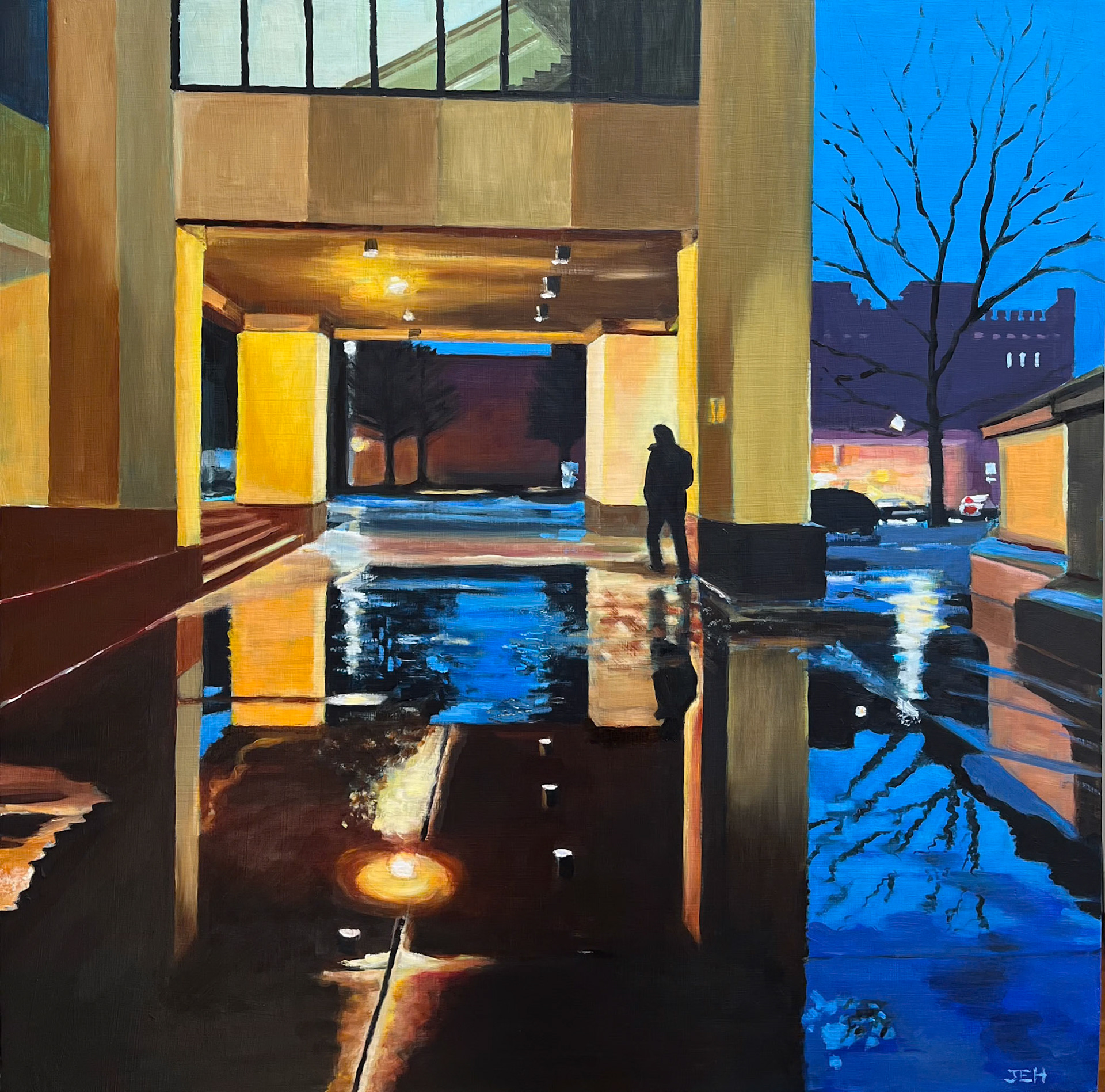 Nightlight, 24x24, oil on panel