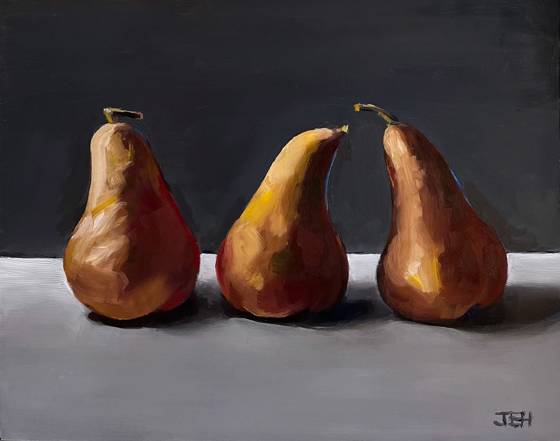 Tête à Tête, 10x8, oil on gesso board