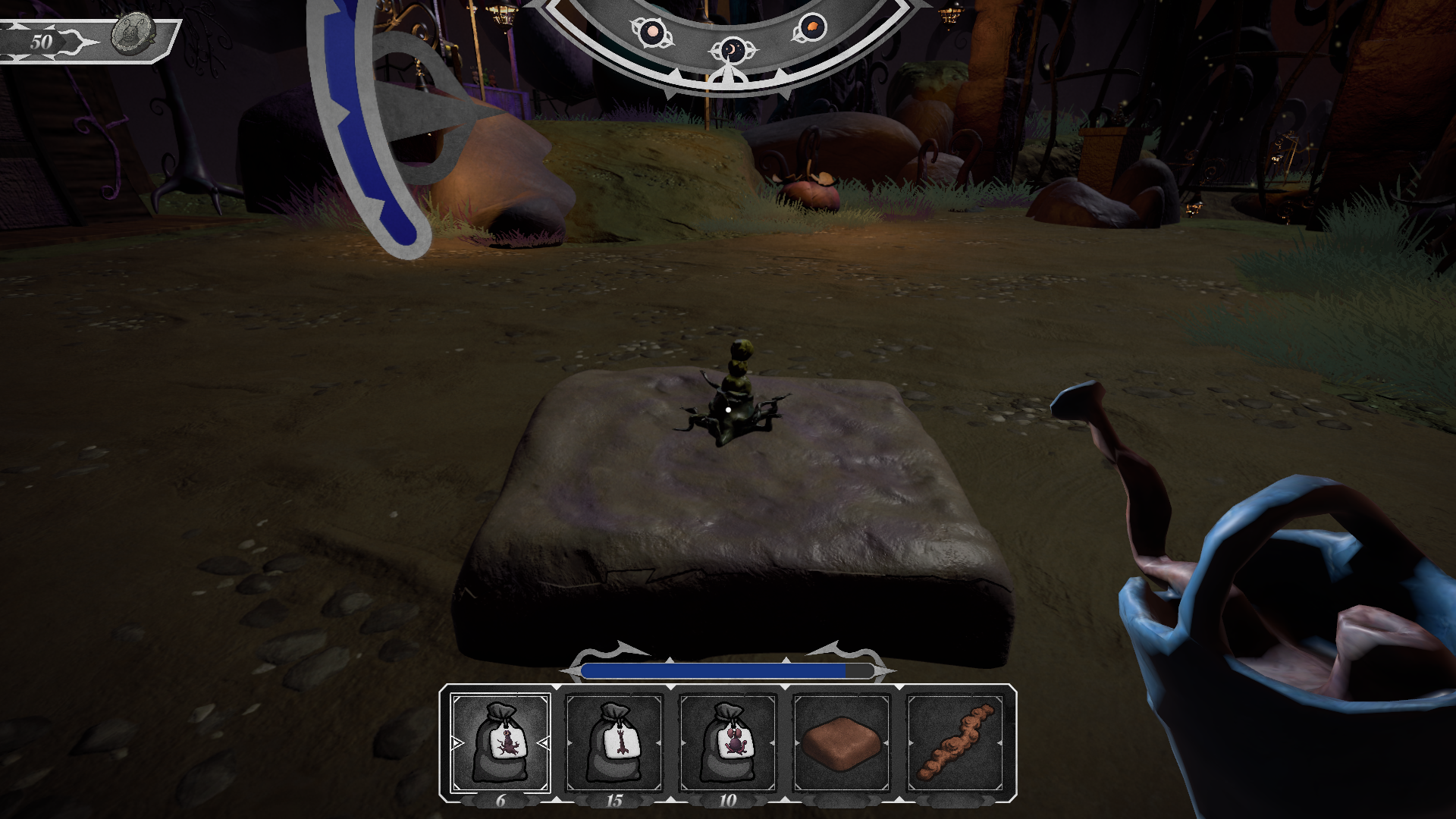 Screenshots in game of a new grogui growing