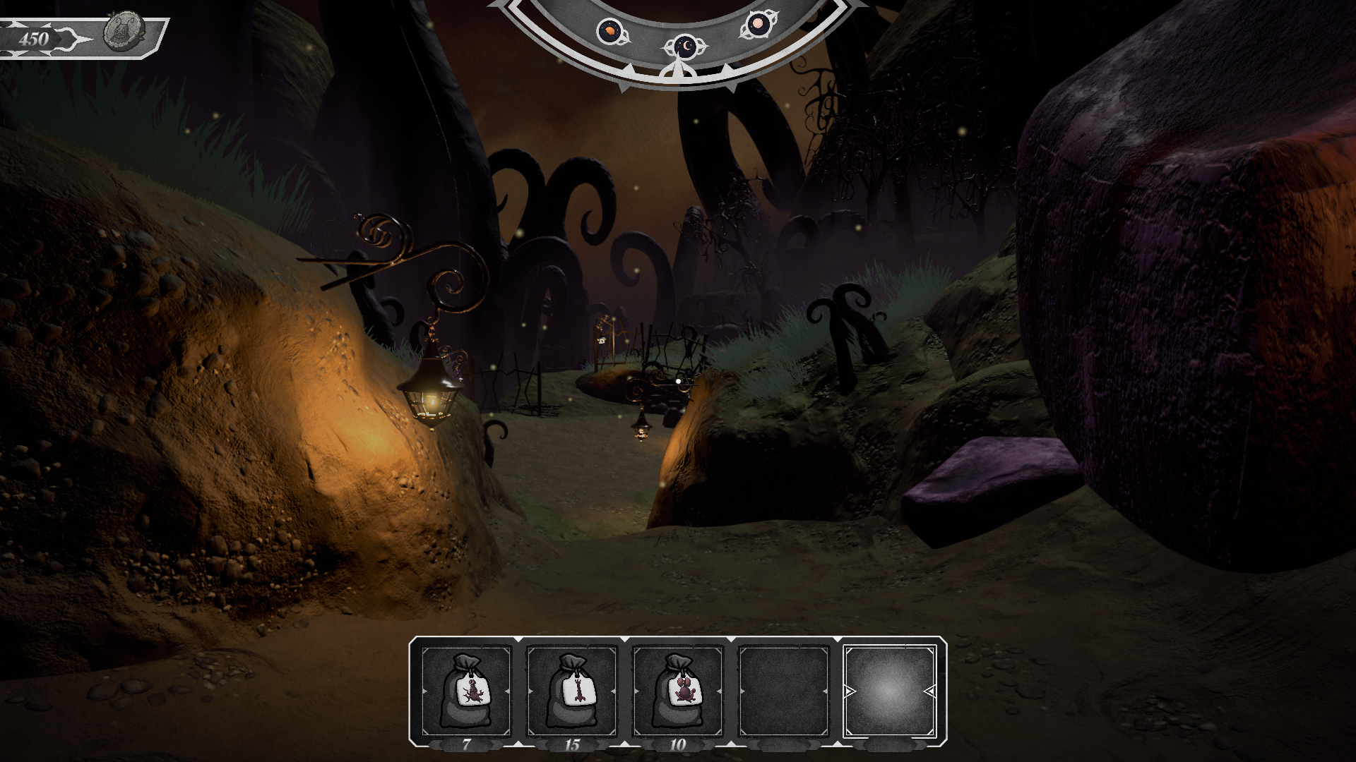 Screenshots in game of the path that lead to the second zone