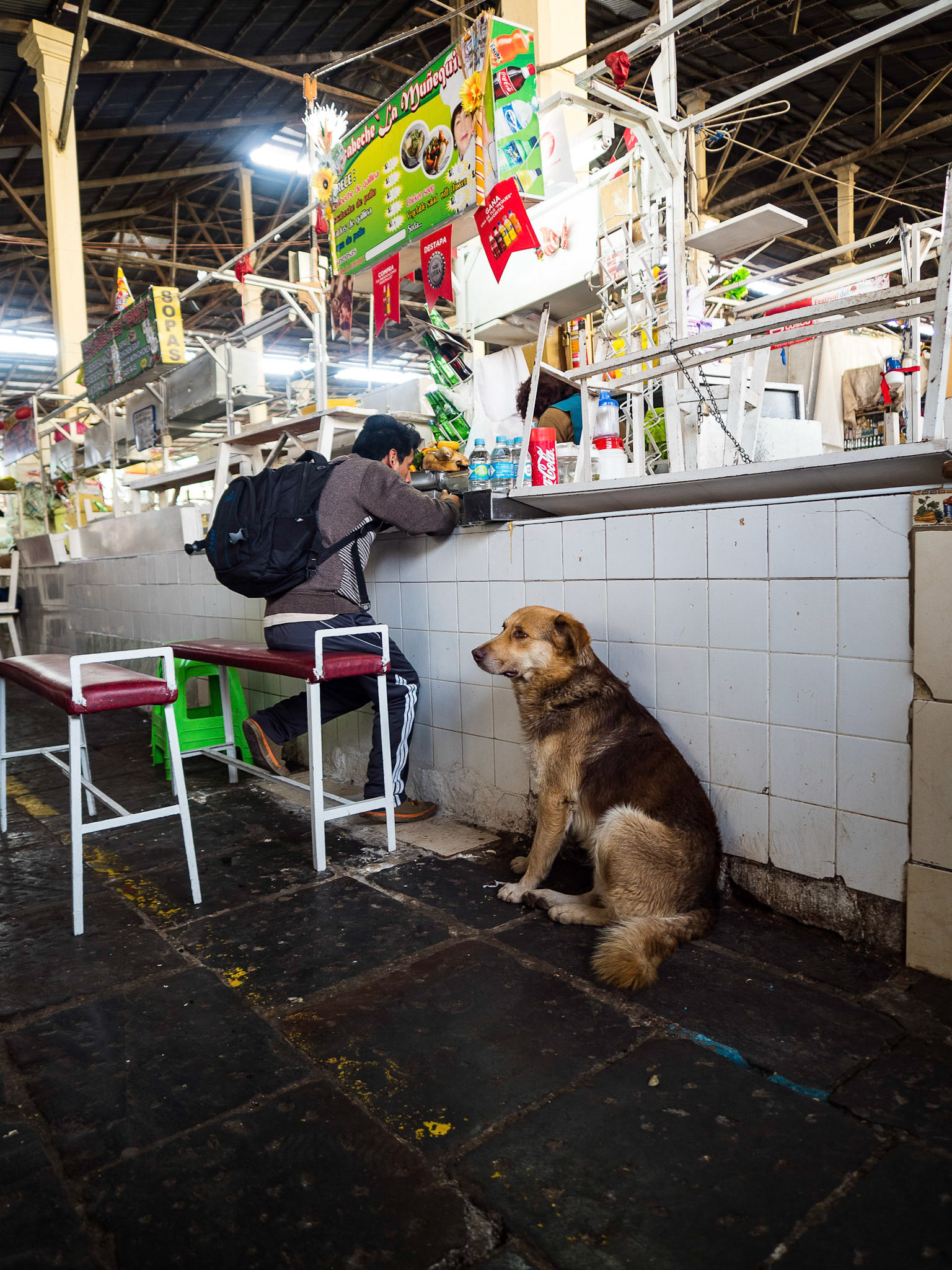 Waiting for Lunch in Cuzco Market