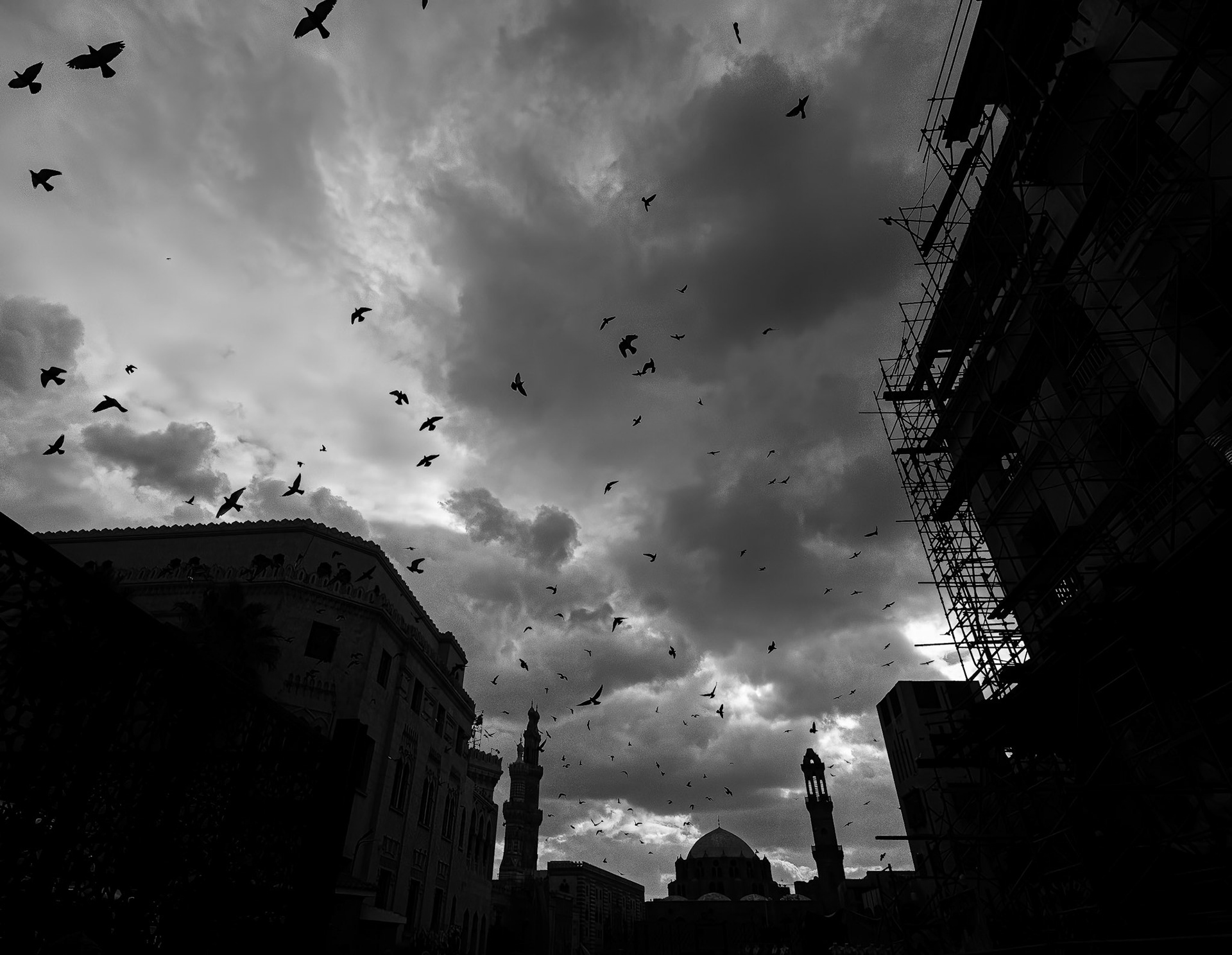 This was a very challenging photo to take.  The scene rapidly unfolded in front of me and I had little time to figure out settings...so I just prayed and sprayed about 10 shots.  It made for an eerie pic.