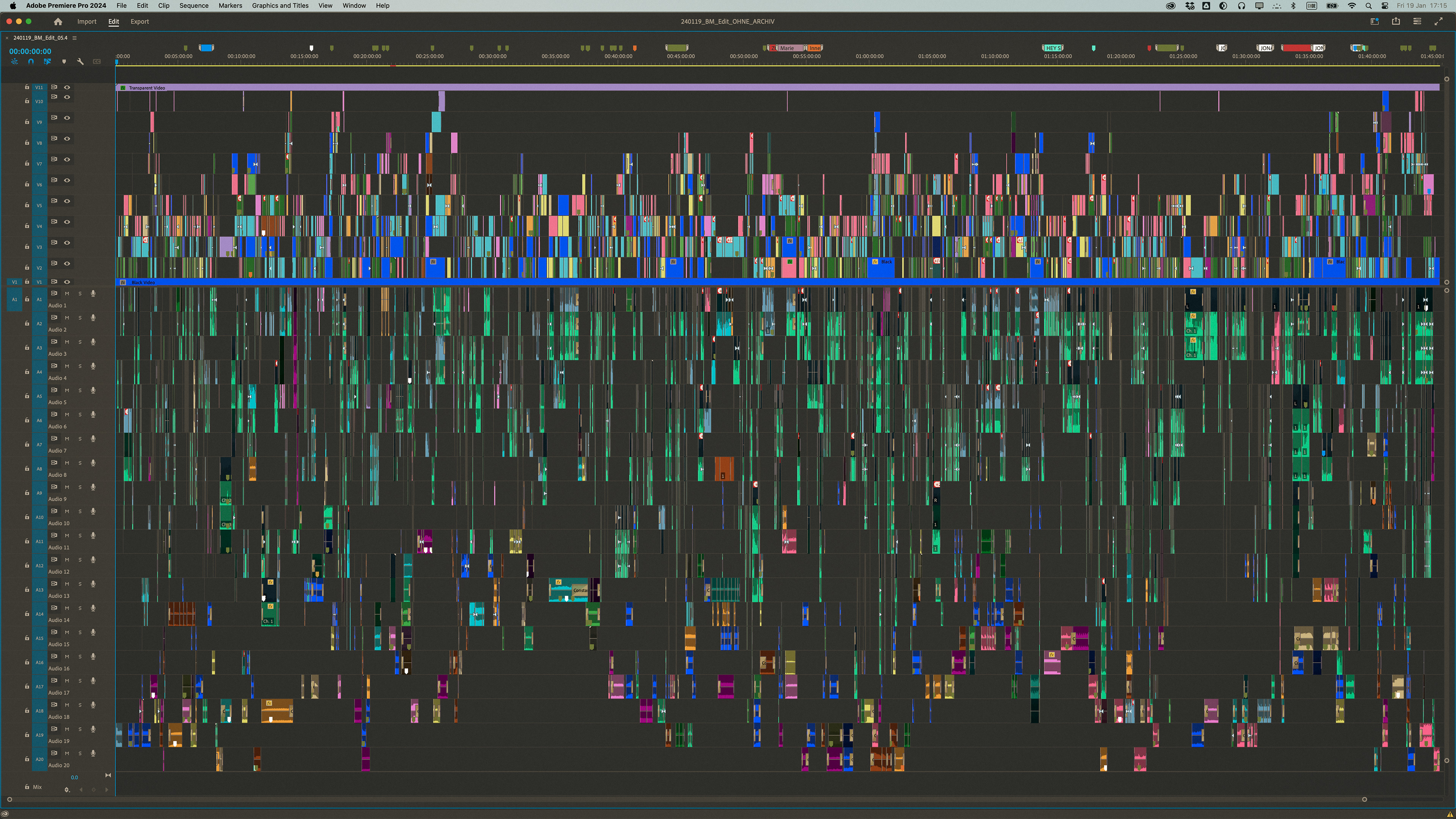 Splitscreen Timeline