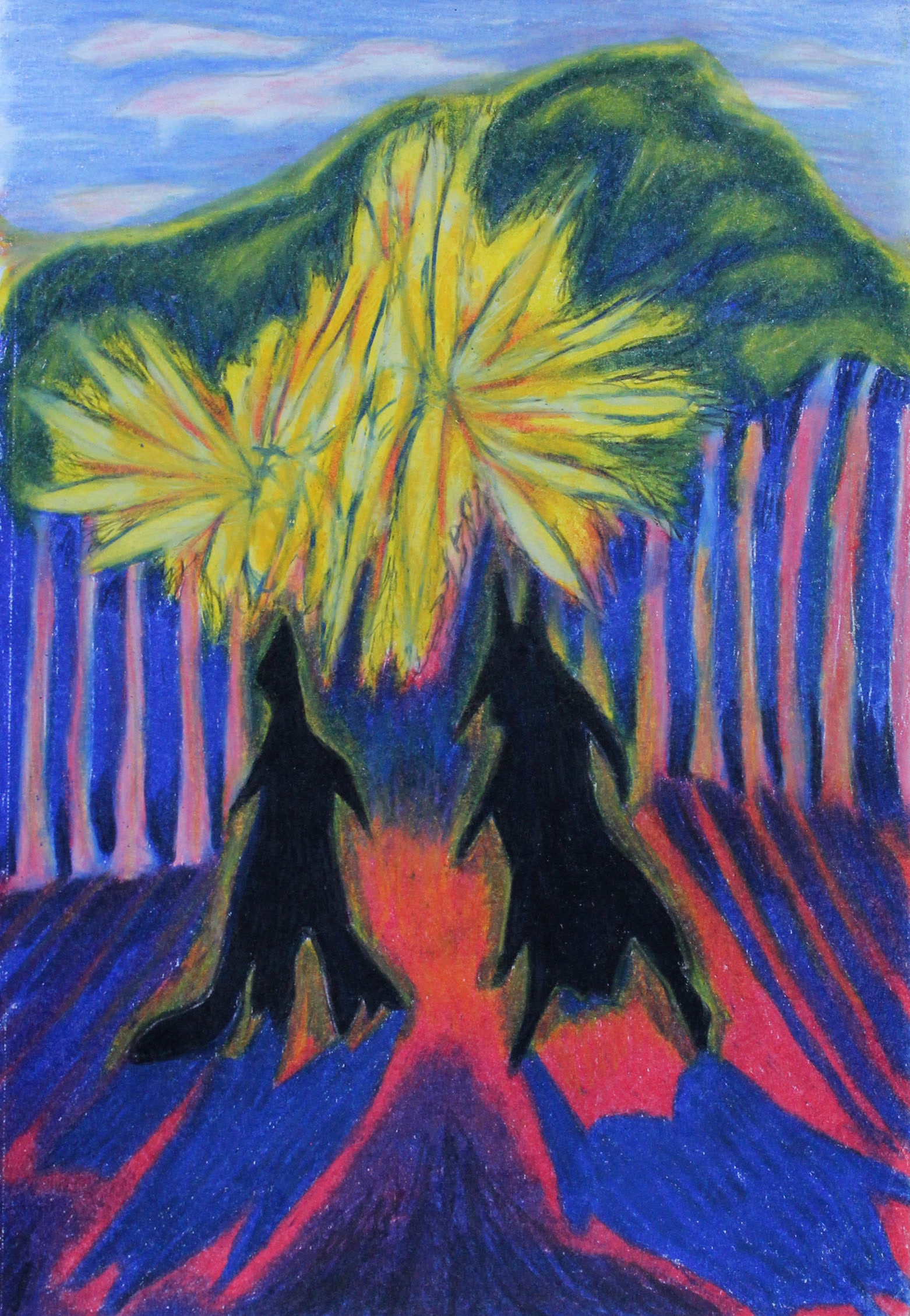 I See Now, 2026, Colored Pencil and Graphite, 5.5x8