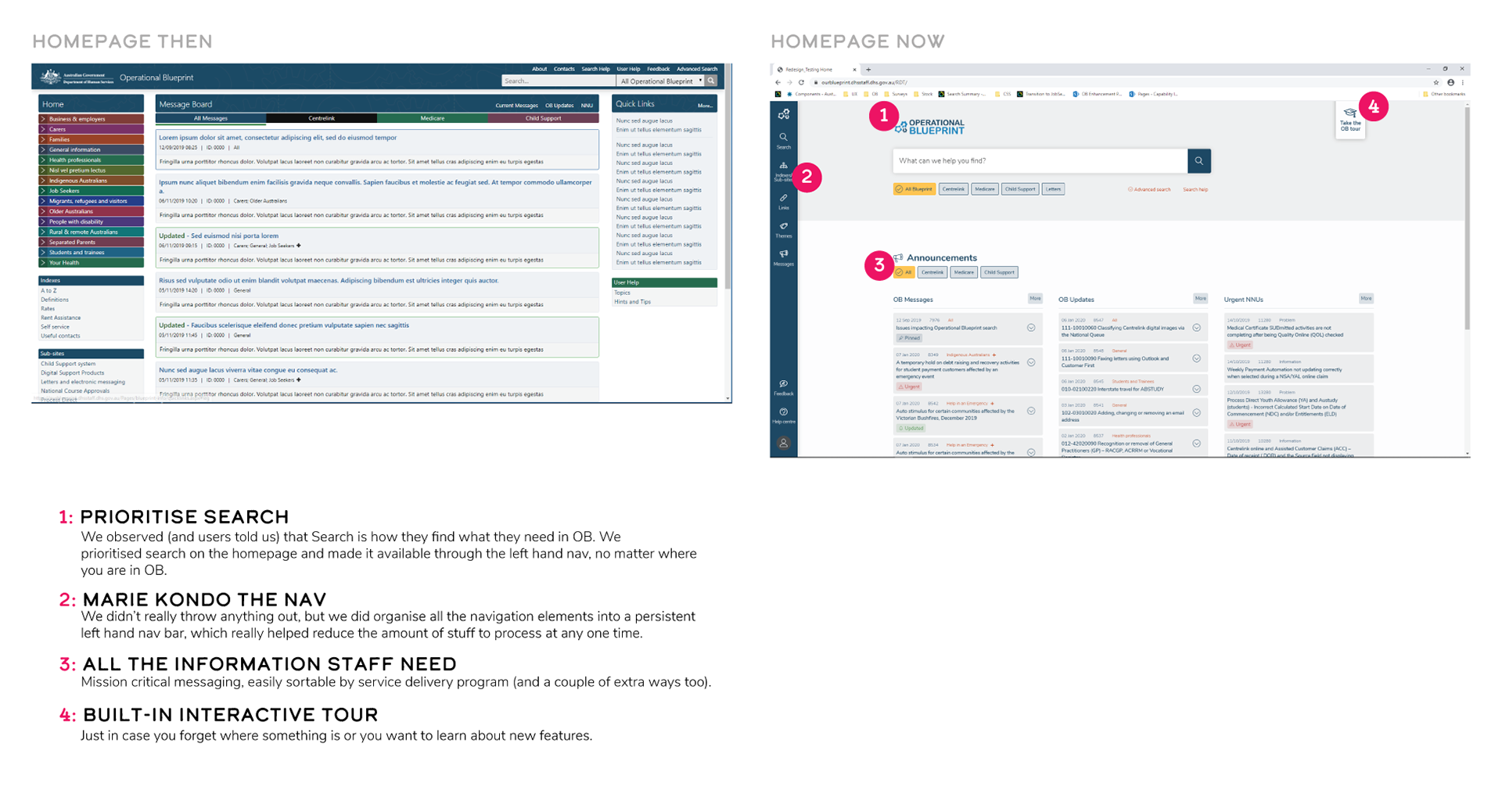 Operational Blueprint - Home page