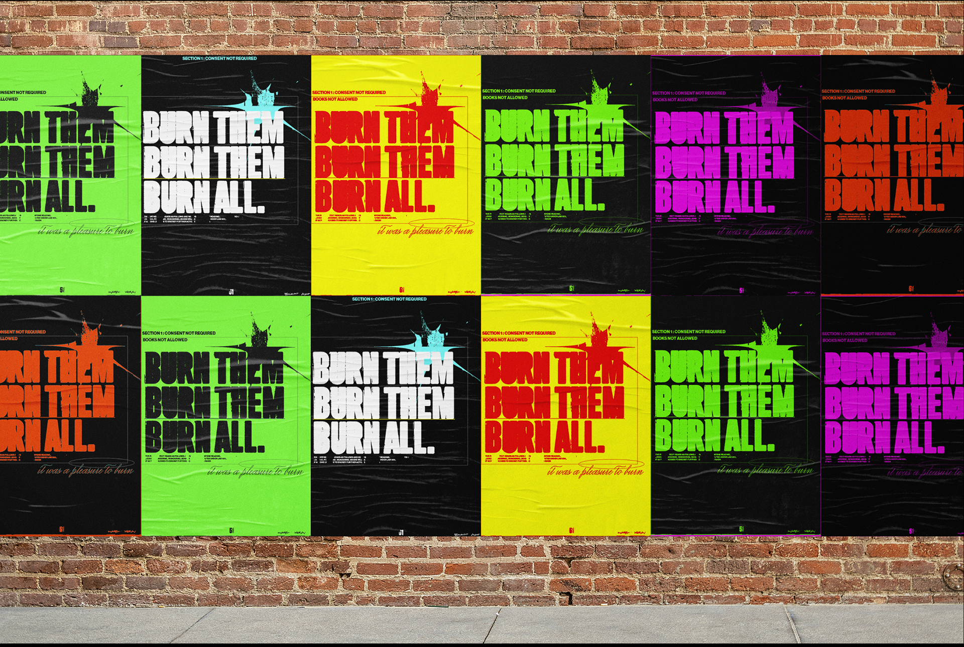 I was inspired in this mockup by Paula Scher and her work in "Pentagram" and for the NYC public theatre with use of bold colours to make something difficult not harsh , and standout.