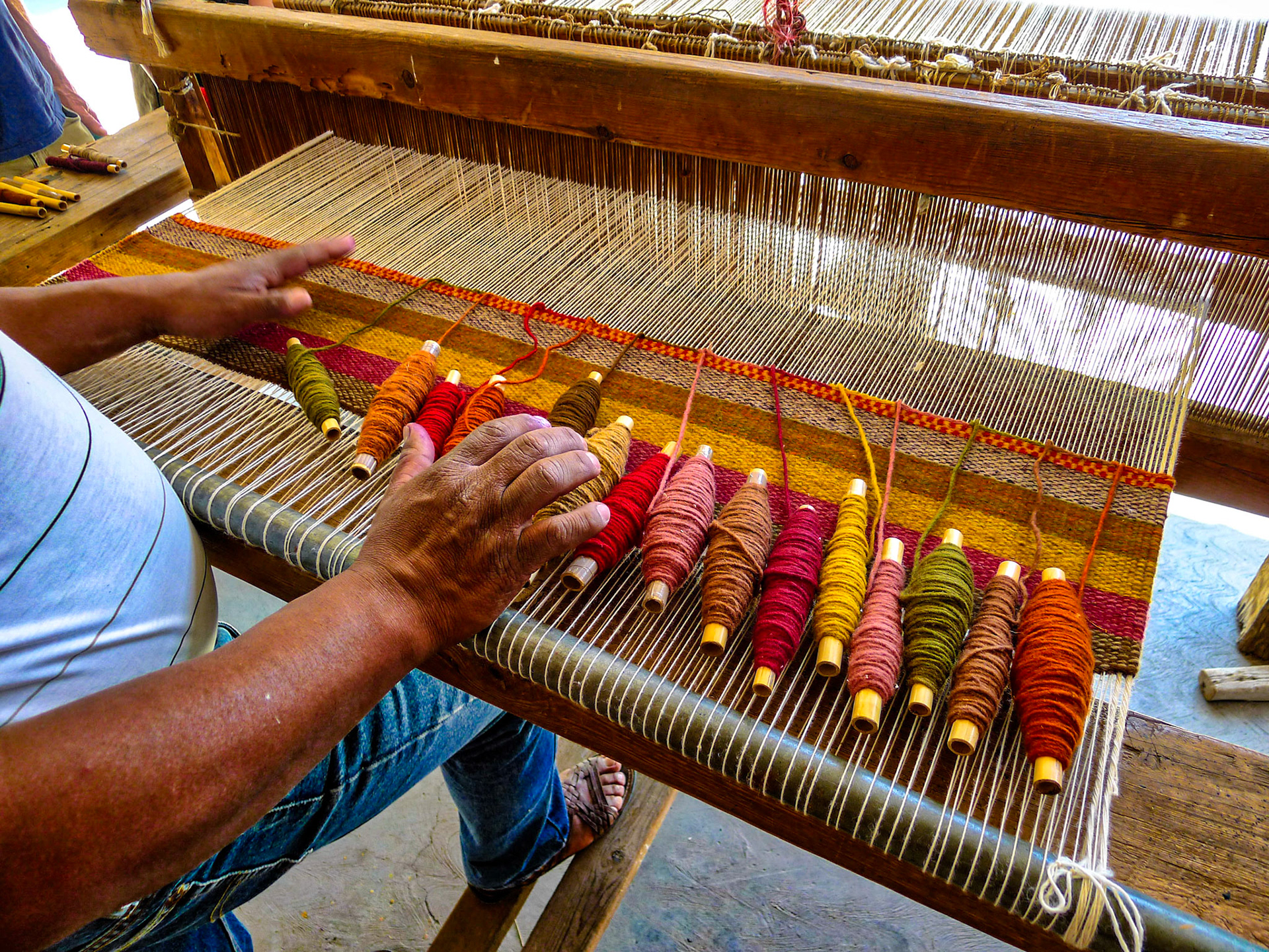 Teotitlan is known for its amazing weavers