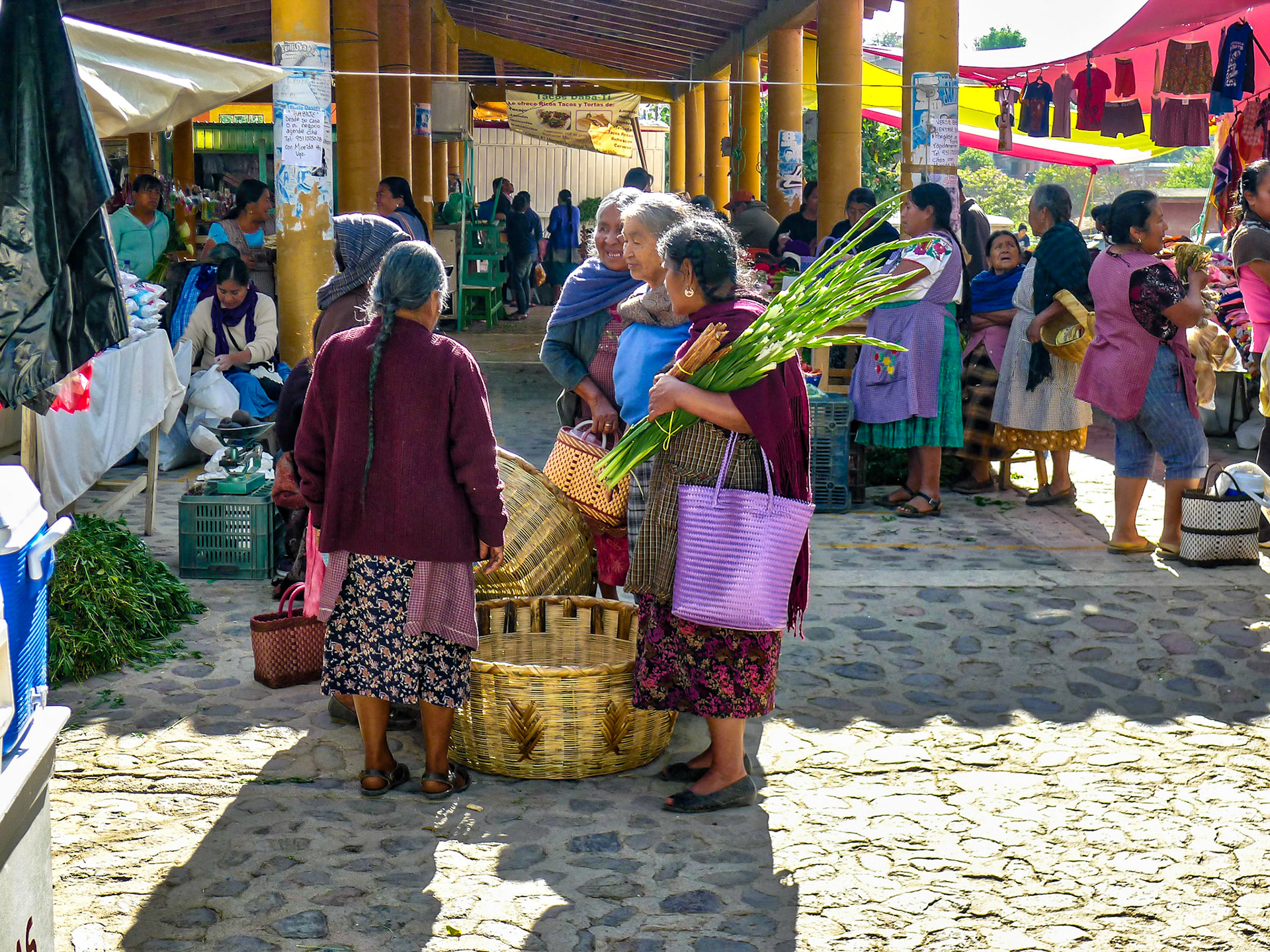 Friends at the market place