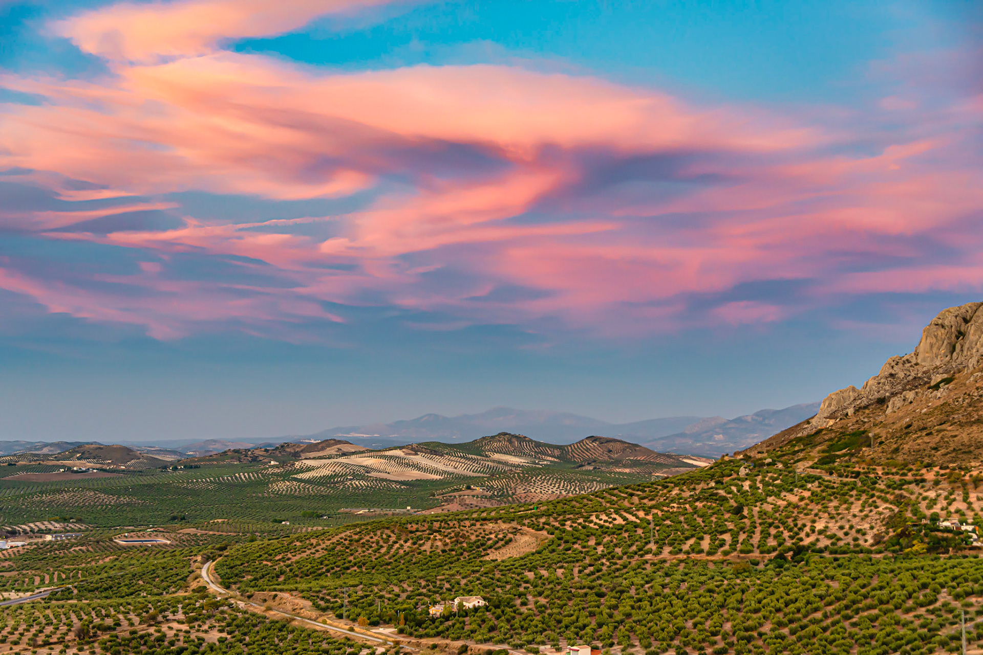Sunset  Luque, Spain