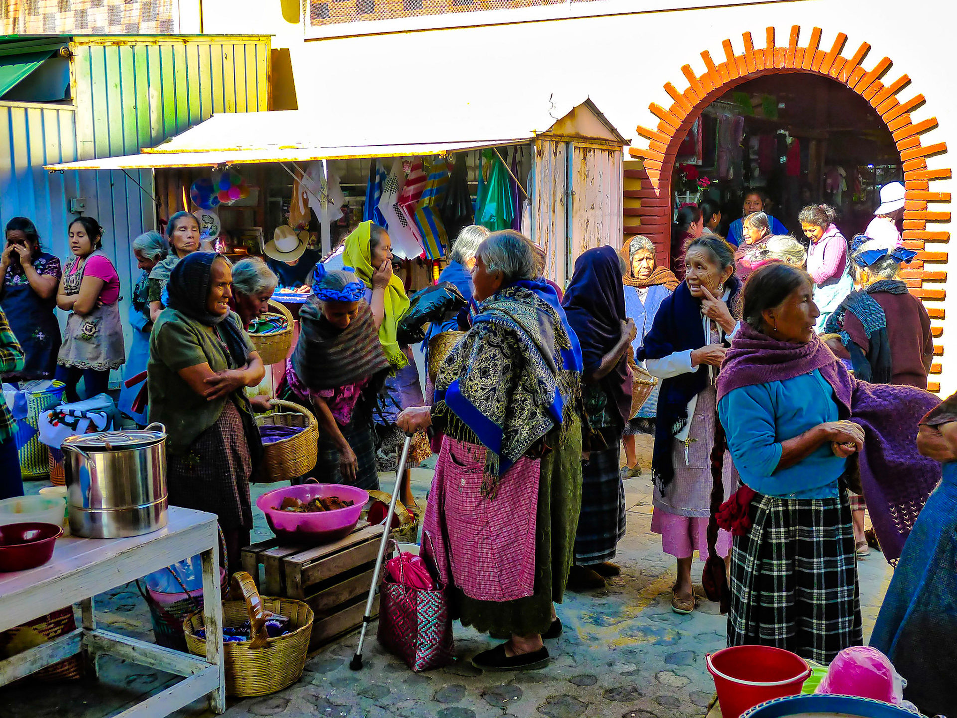 A busy day at the central market