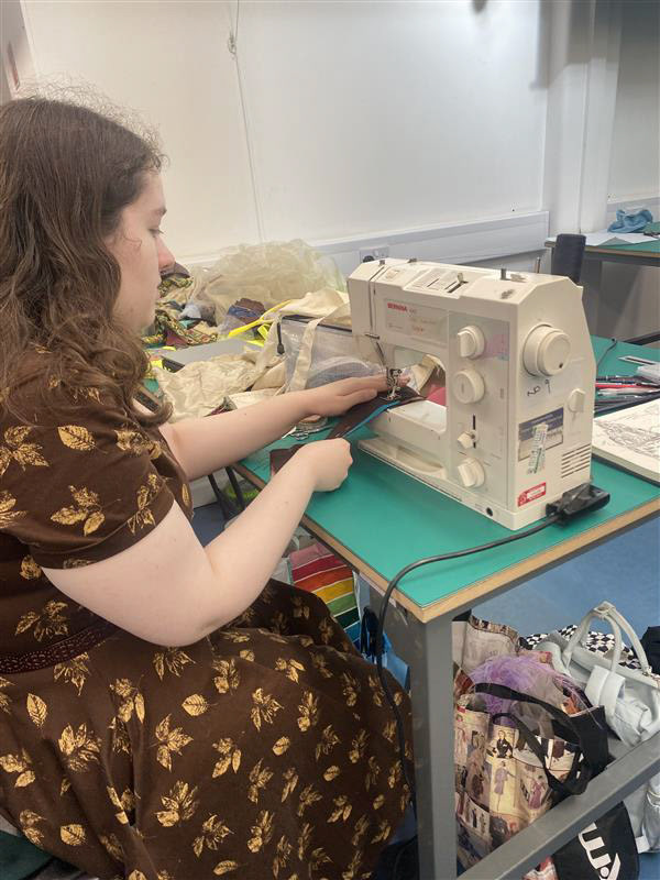 Machine sewing