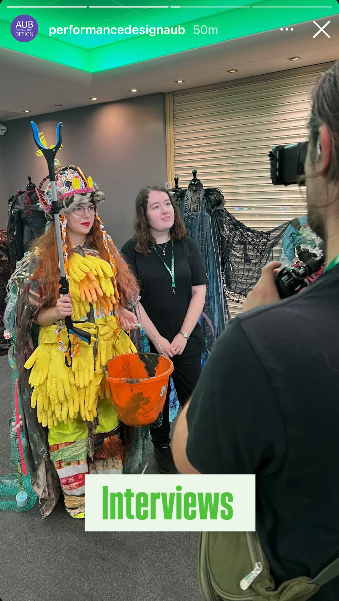 Being interviewed by The Green Party