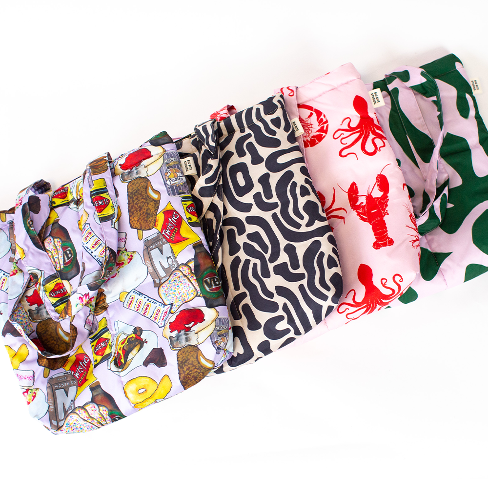 Puffy Tote Bags - Happy Pouch Club
