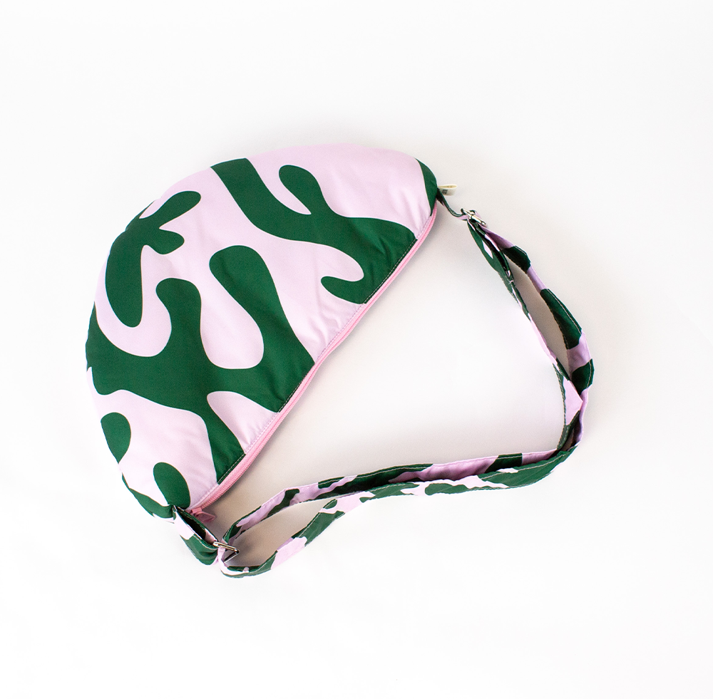 Puffy Sling Bag - Pink and Green Dream