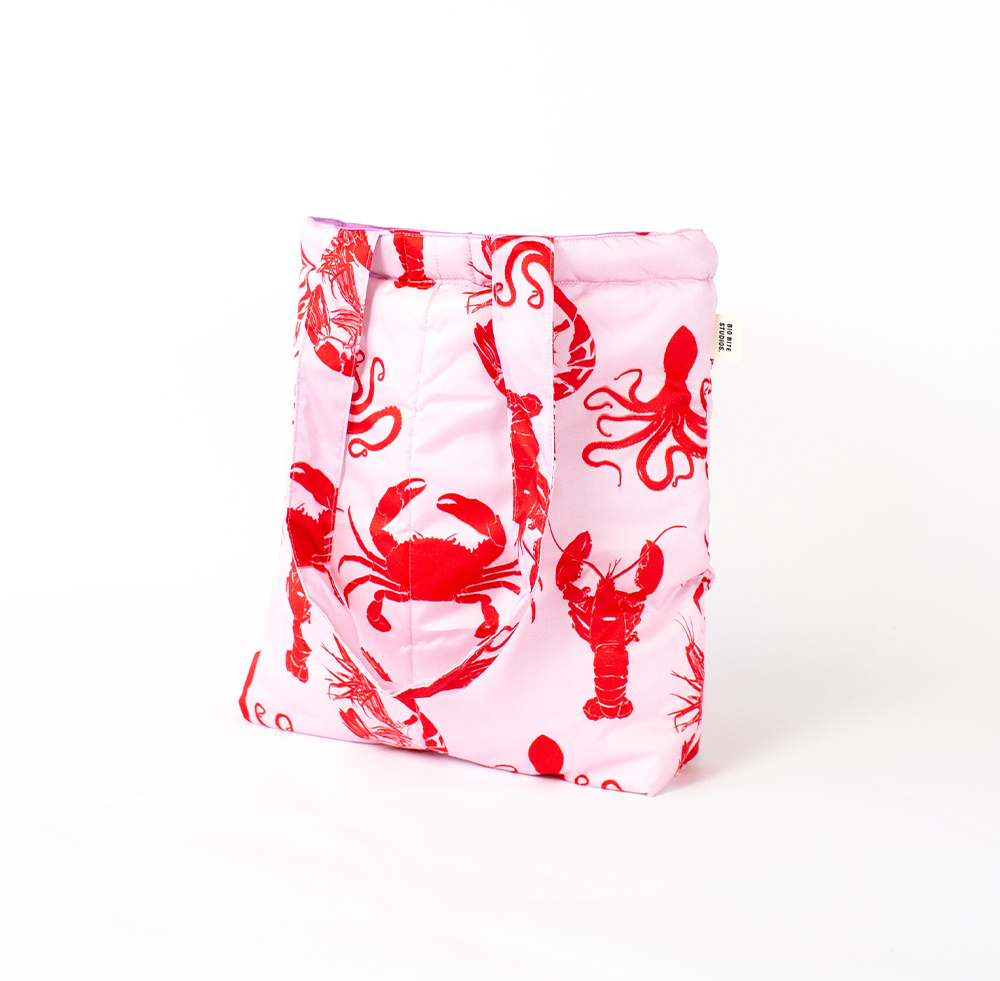 Puffy Tote Bag - Shrimply the Best