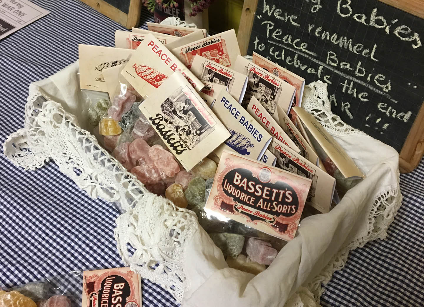 Jelly Babies from Bassett were renamed 'Peace Babies' after the end of the war.