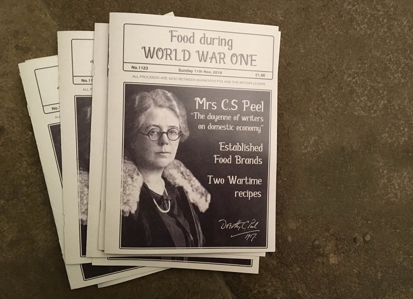 8 pages A5 booklet about food shortage 