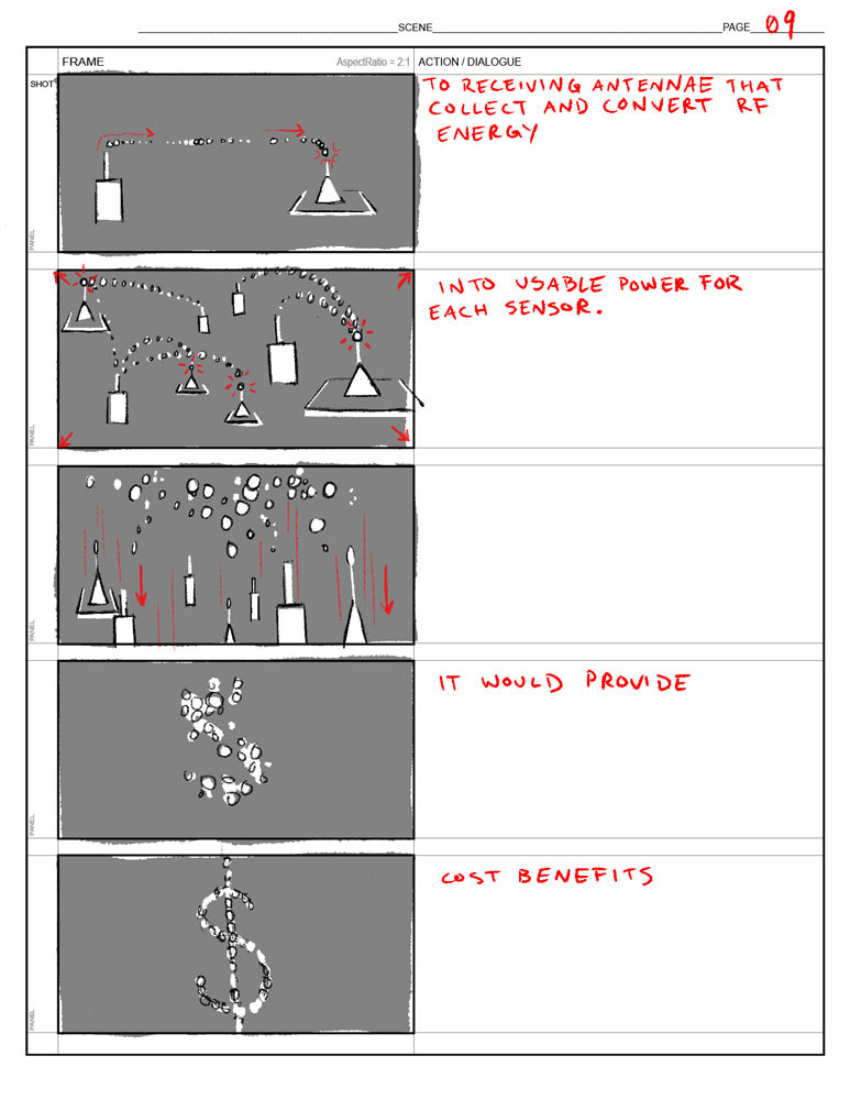 Patent proposal storyboards