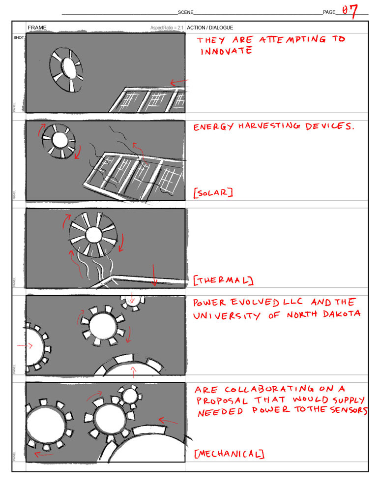 Patent proposal storyboards